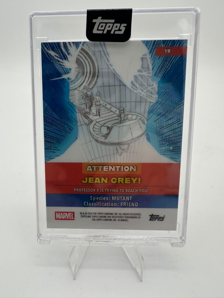 2026 Topps Chrome Marvel Mint Jean Grey #19 Red Refractor 4/5