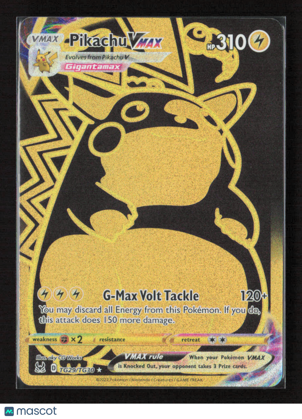 2022 Pokemon Pikachu VMAX (Secret) #TG29/TG30 Ultra Rare