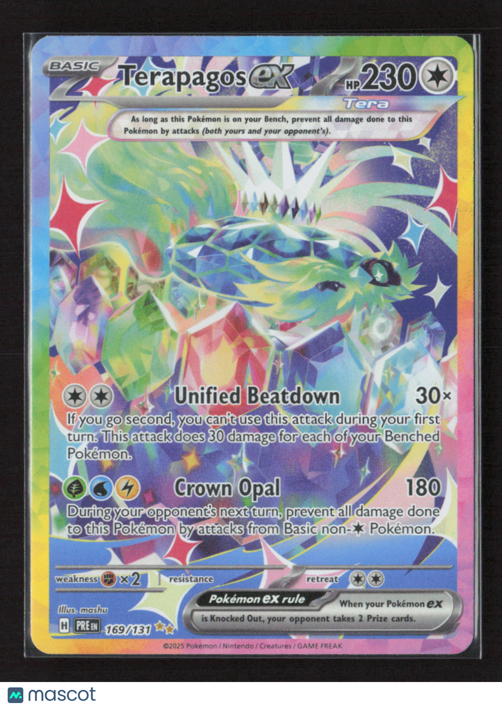 2025 Pokemon Terapagos ex - 169/131 #169/131 Special Illustration Rare