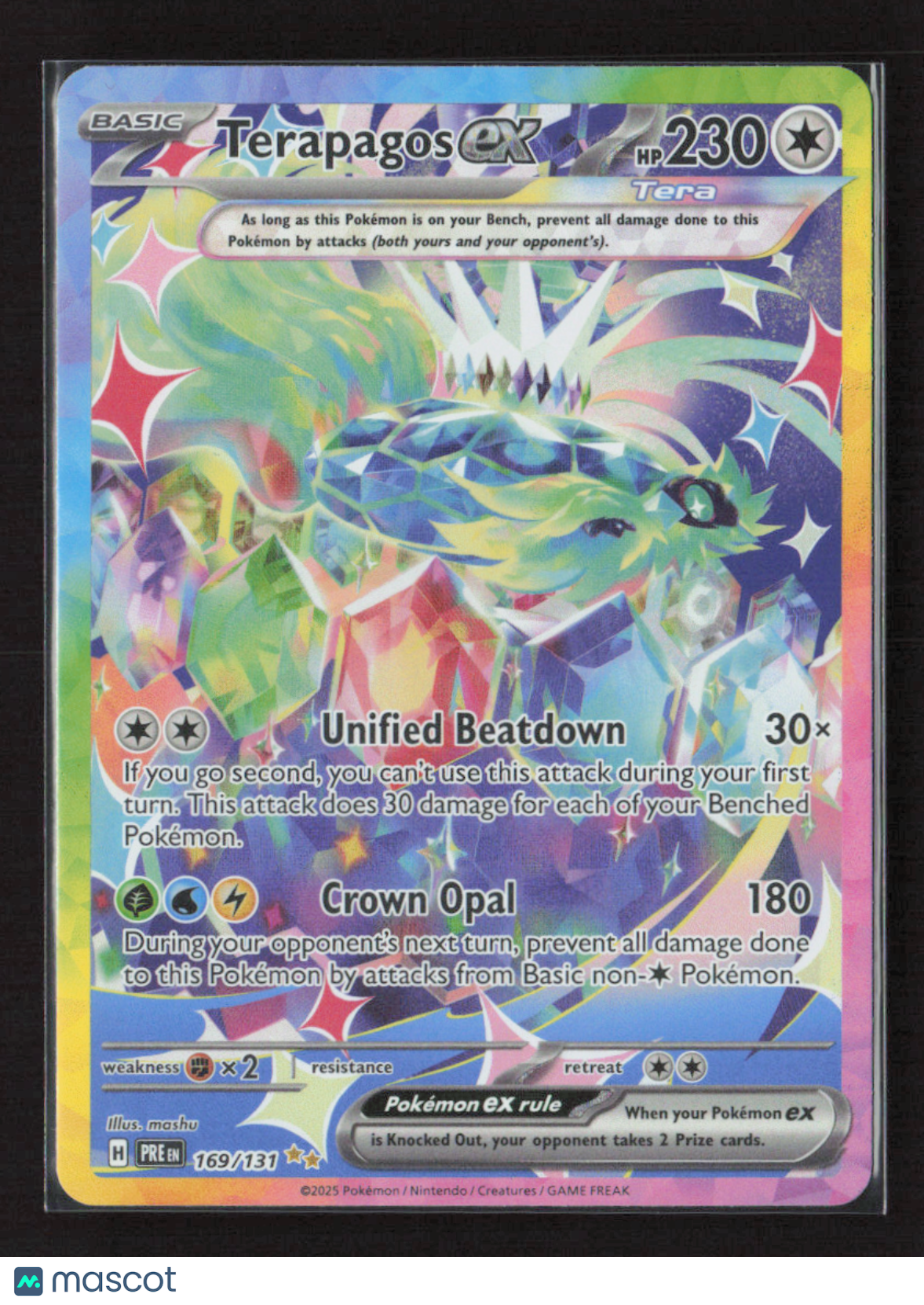 2025 Pokemon Terapagos ex - 169/131 #169/131 Special Illustration Rare