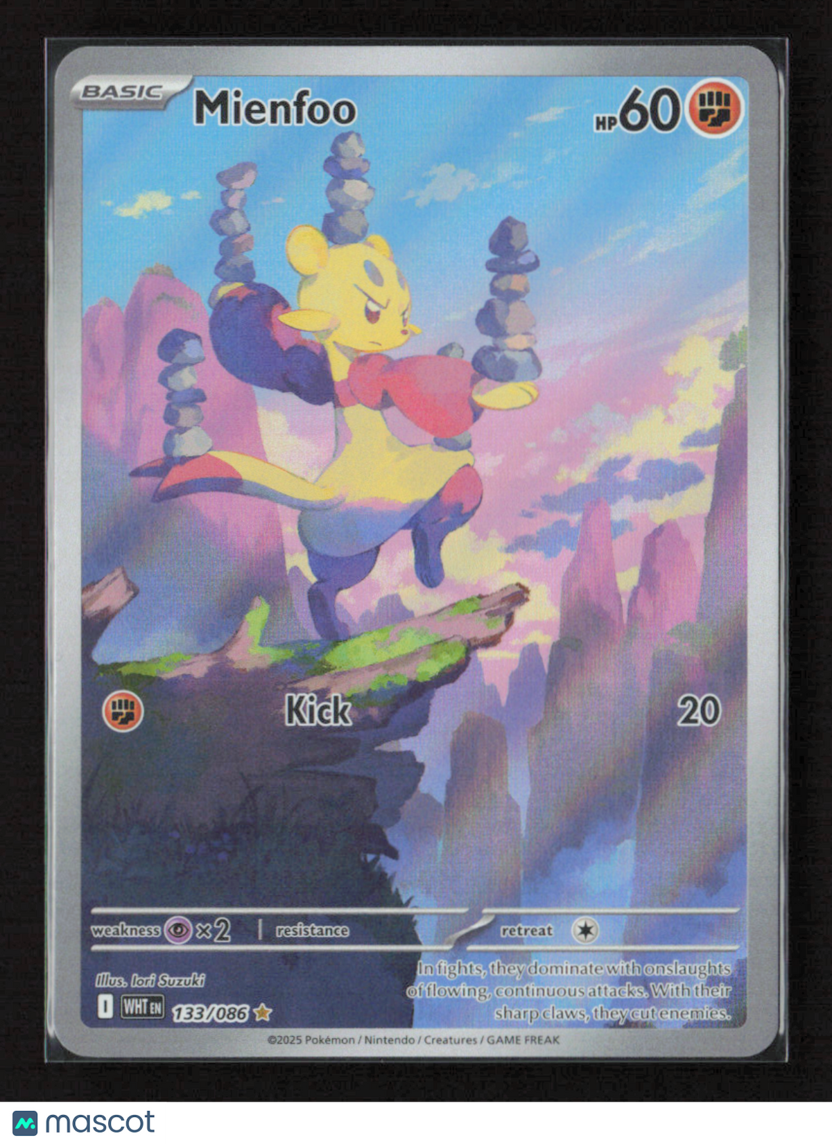 2025 Pokemon Mienfoo - 133/086 #133/086 Illustration Rare