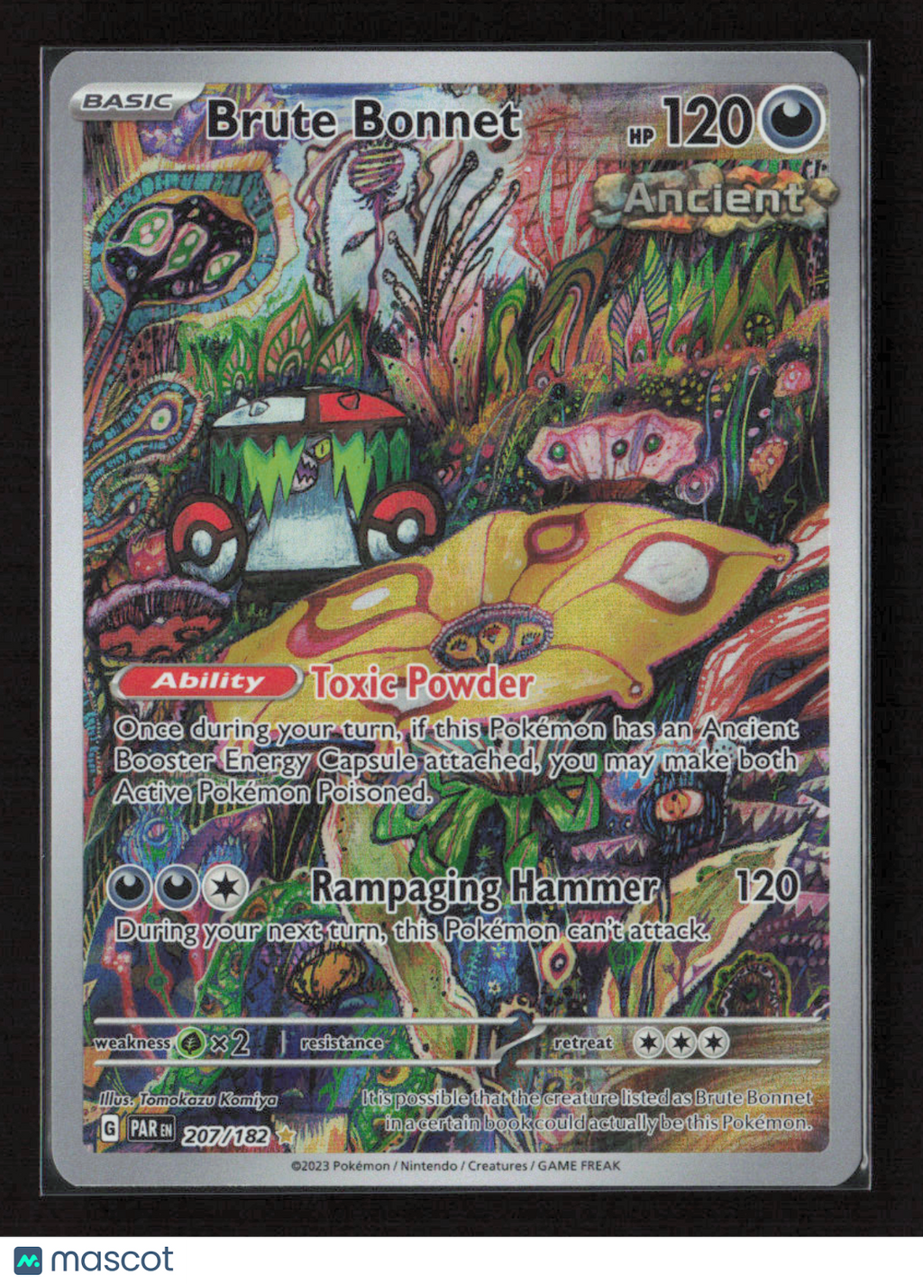 2023 Pokemon Brute Bonnet - 207/182 #207/182 Illustration Rare