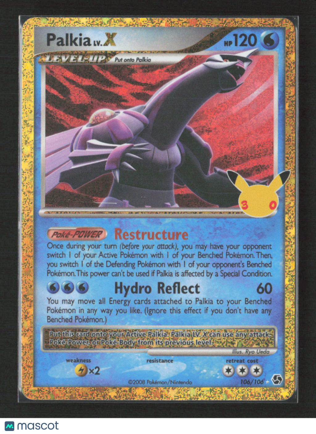2026 Pokemon Palkia LV.X #106/106 Classic Collection