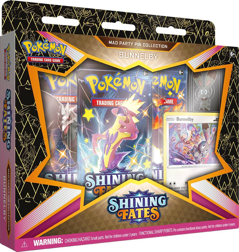 Pokemon TCG: Shining Fates Mad Party Pin Collection