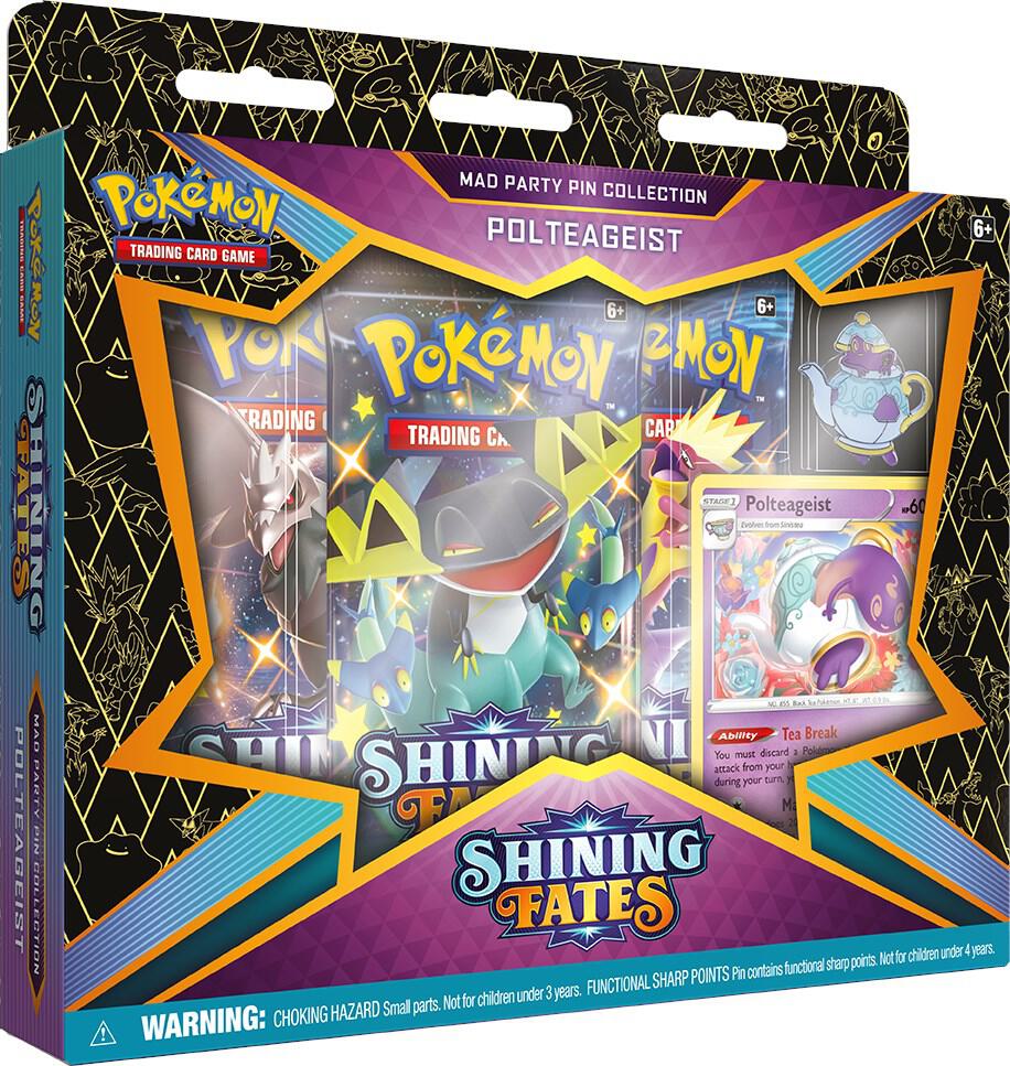 Pokemon TCG: Shining Fates Mad Party Pin Collection