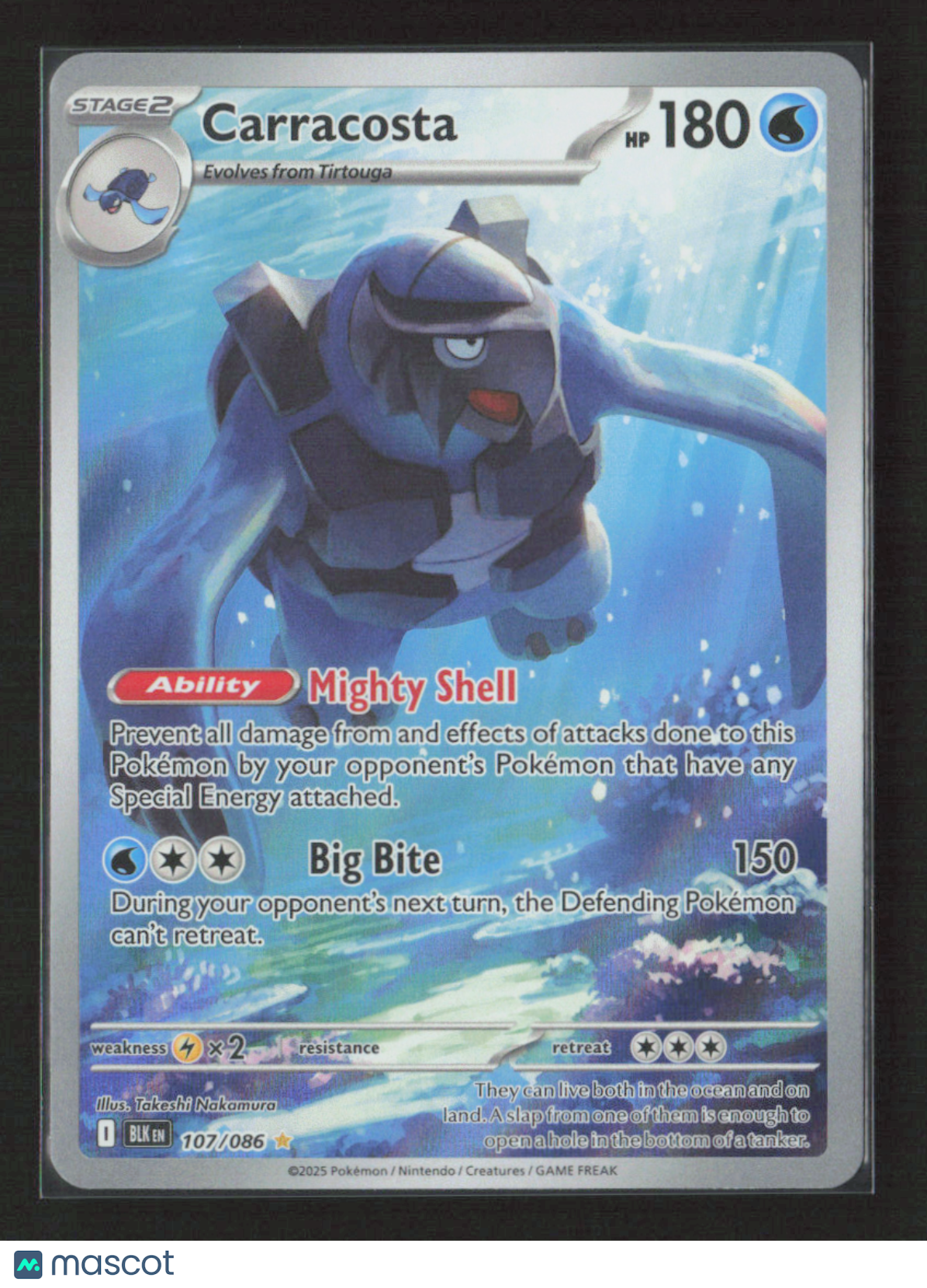2025 Pokemon Carracosta - 107/086 #107/086 Illustration Rare