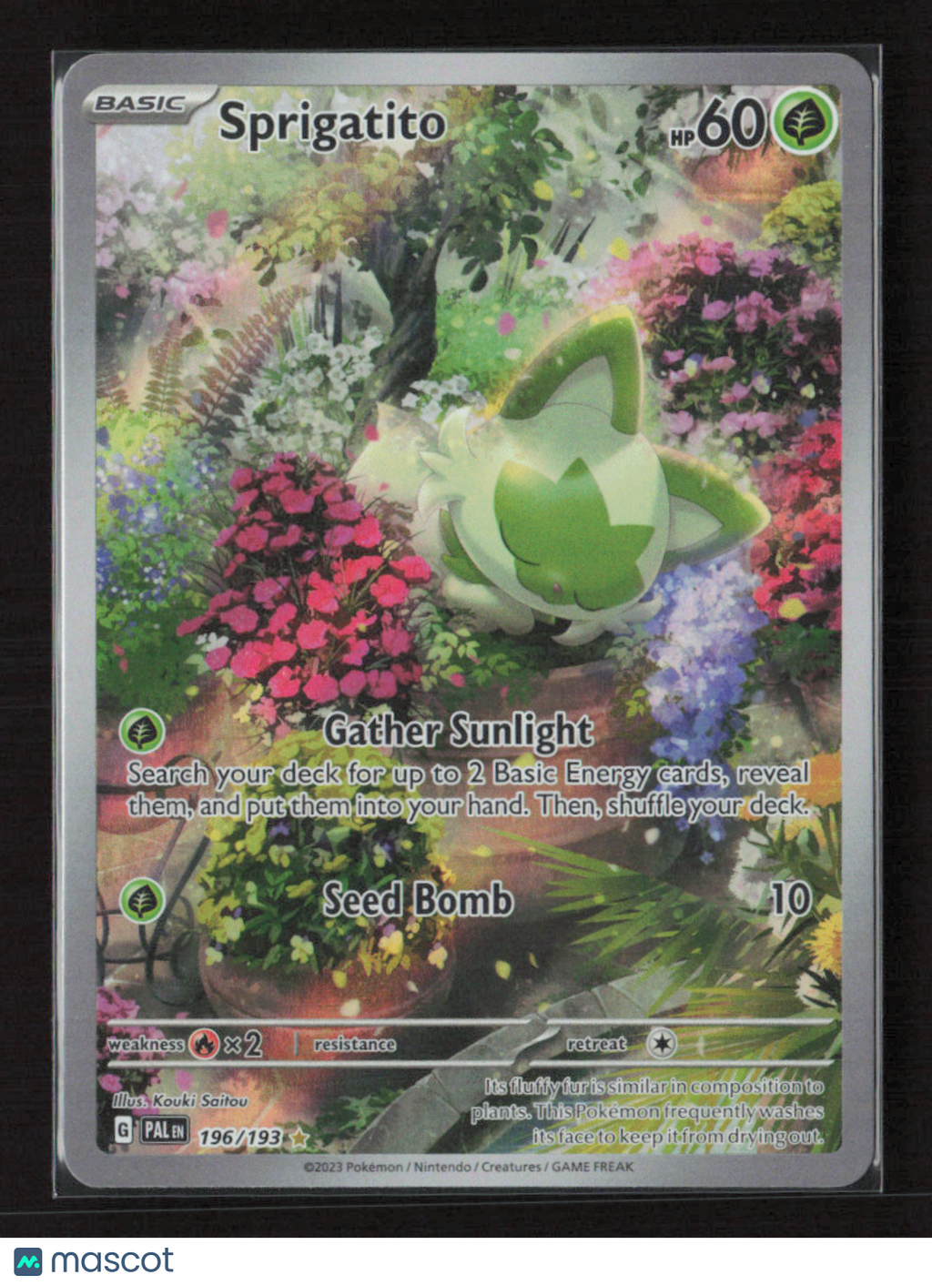 2023 Pokemon Sprigatito - 196/193 #196/193 Illustration Rare