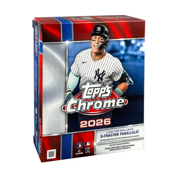 2026 Topps Chrome Baseball Trading Cards Mega Box