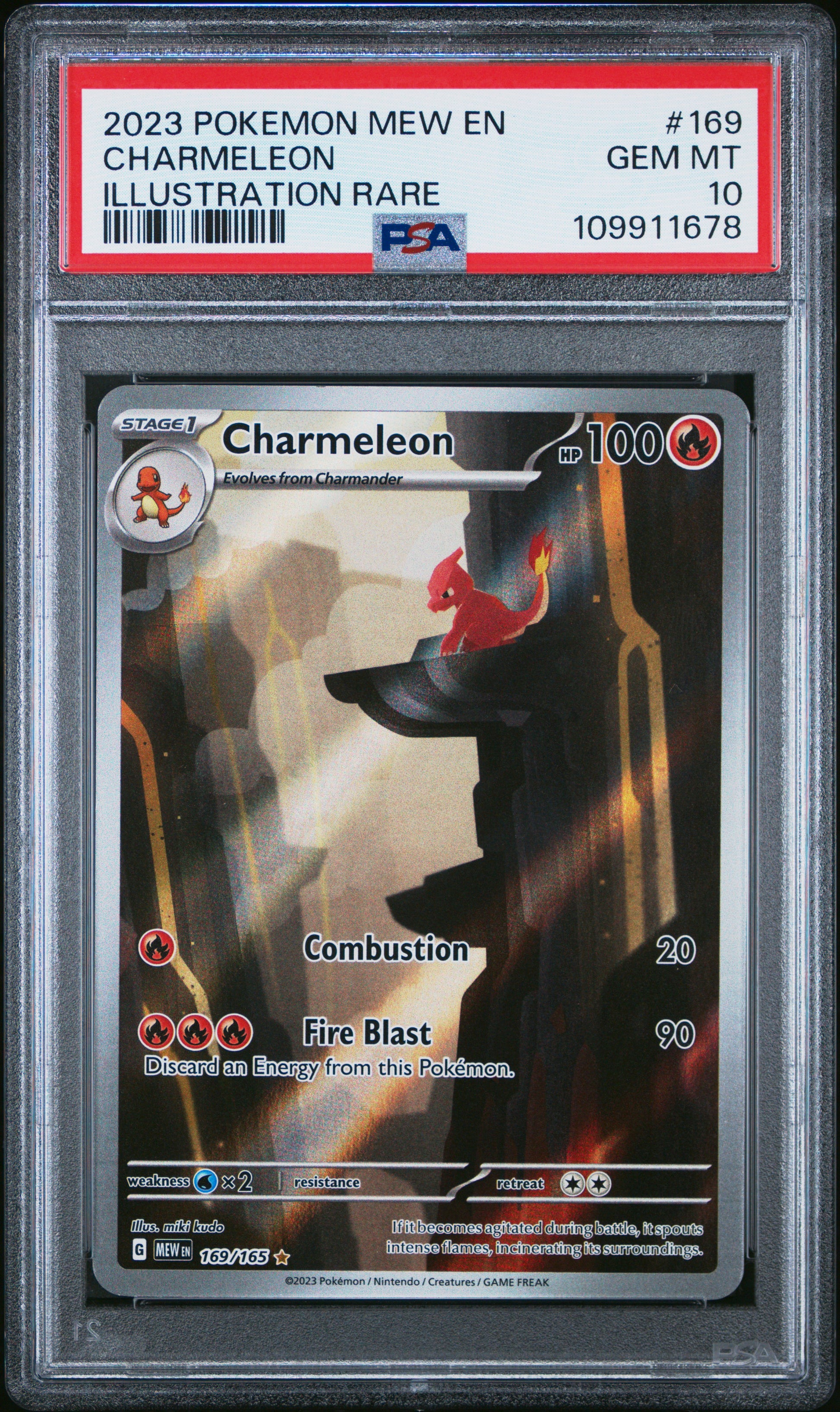 Charmeleon 169 2023 Pokemon Mew En-151 PSA 10 109911678