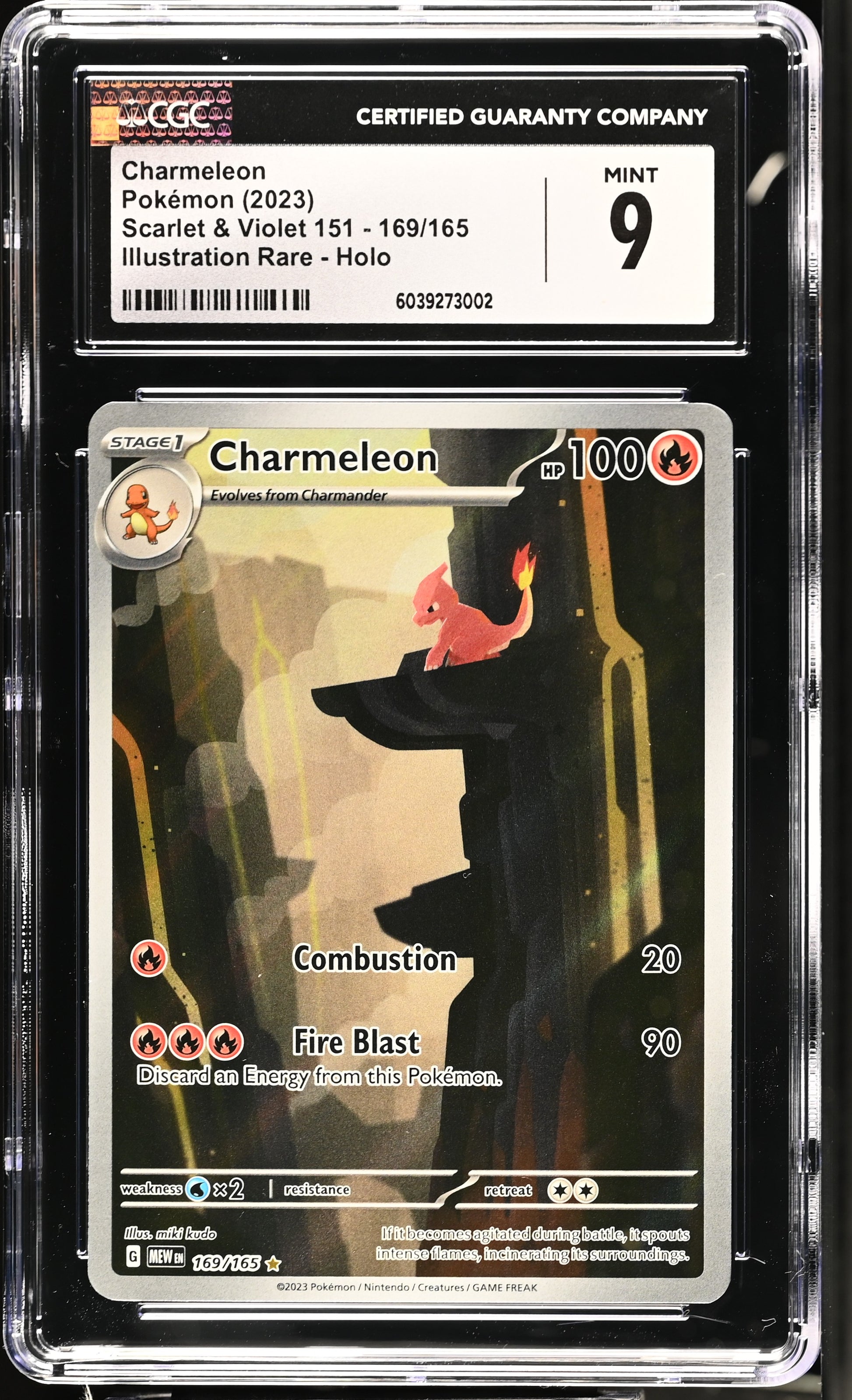 Charmeleon 169/165 2023 Scarlet & Violet 151 CGC 9 6039273002