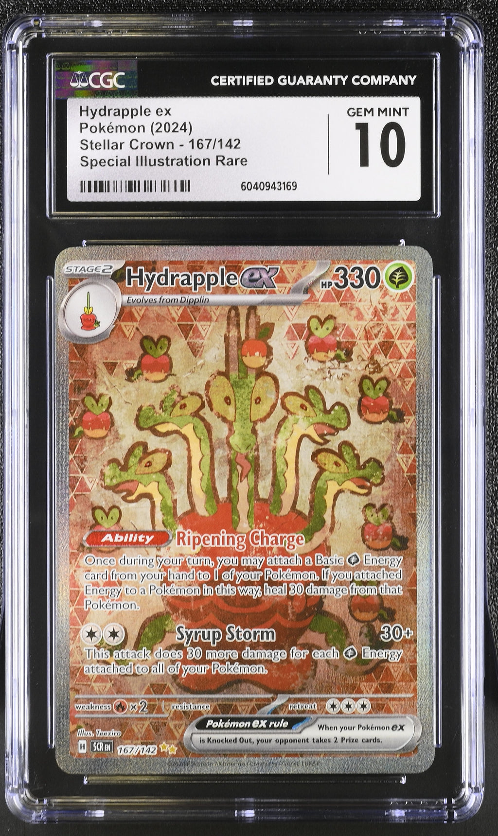 Hydrapple ex 167/142 2024 Stellar Crown CGC 10 6040943169