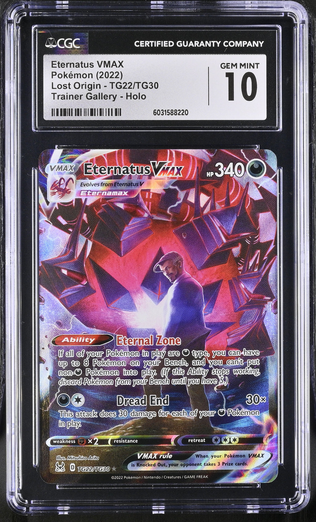 Eternatus VMAX TG22/TG30 2022 Lost Origin CGC 10 6031588220