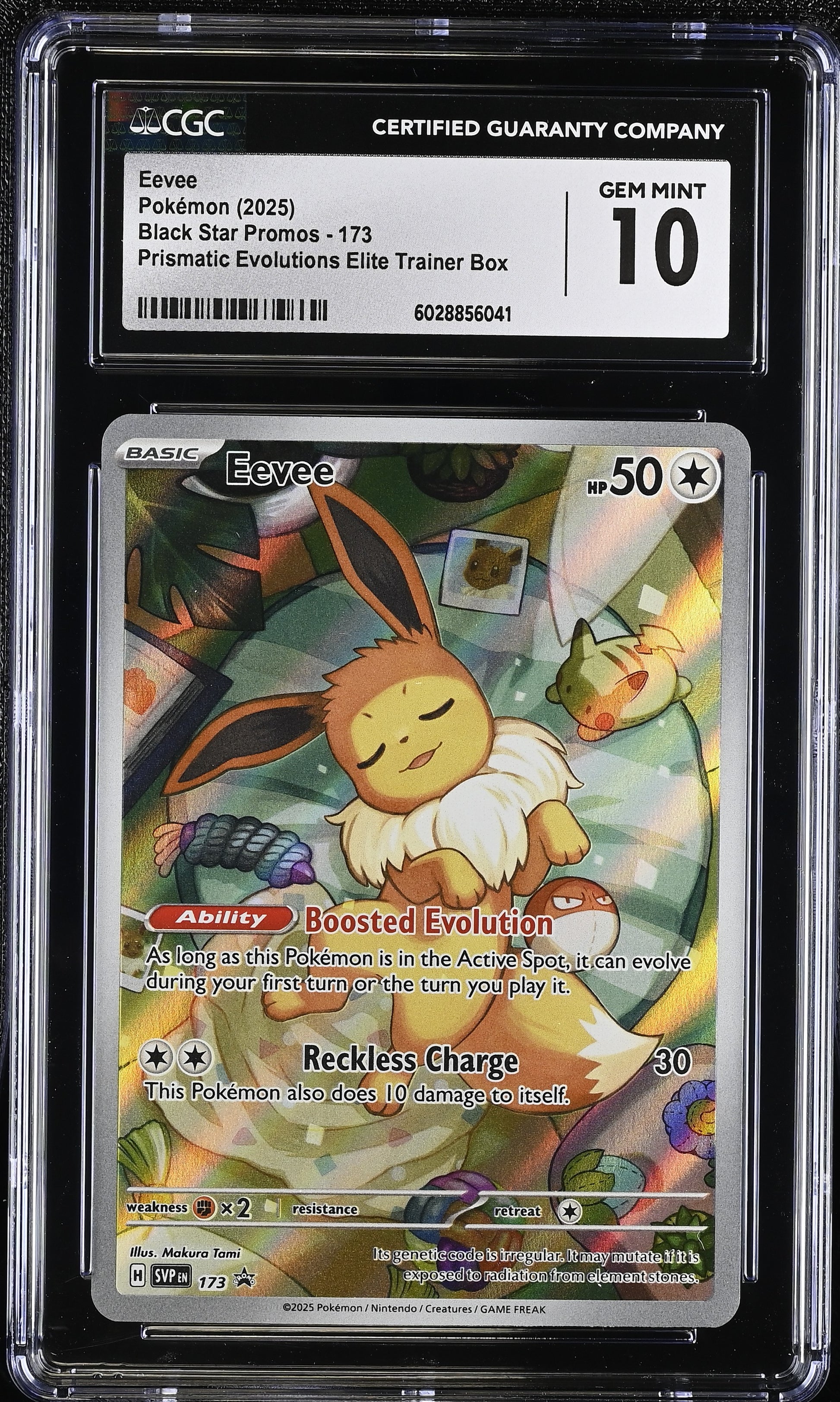 Eevee 173 2025 Black Star Promos CGC 10 6028856041