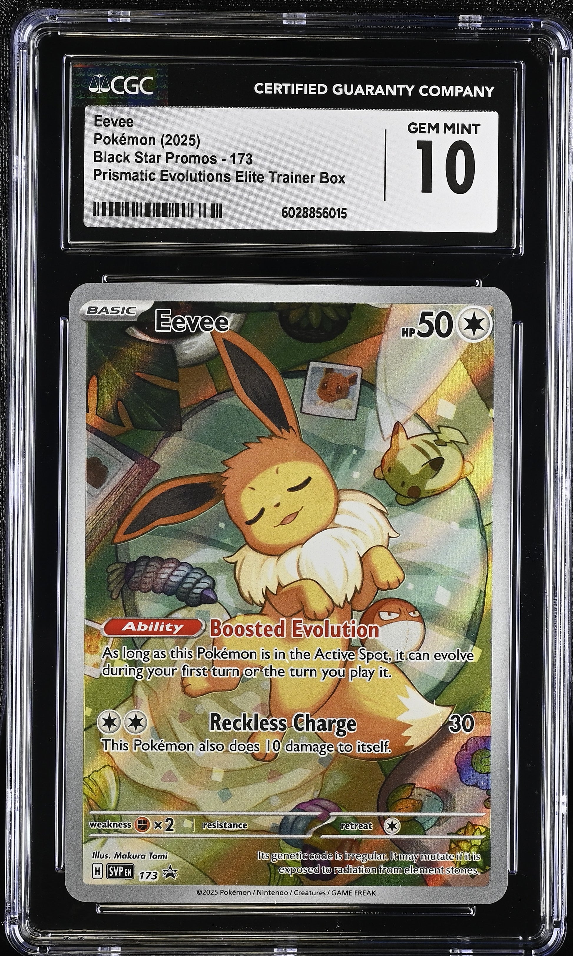 Eevee 173 2025 Black Star Promos CGC 10 6028856015
