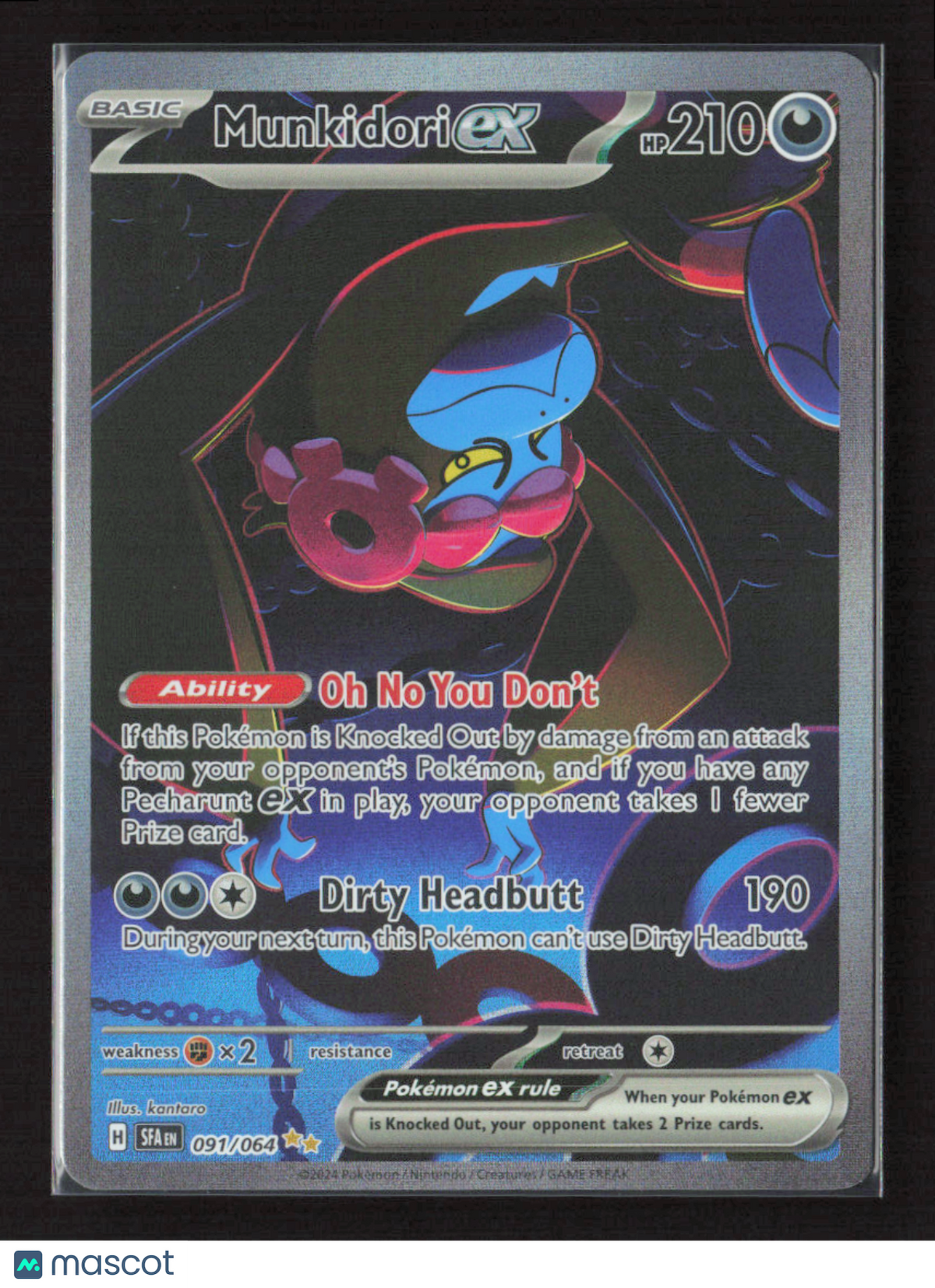 2024 Pokemon Munkidori ex - 091/064 #091/064 Special Illustration Rare