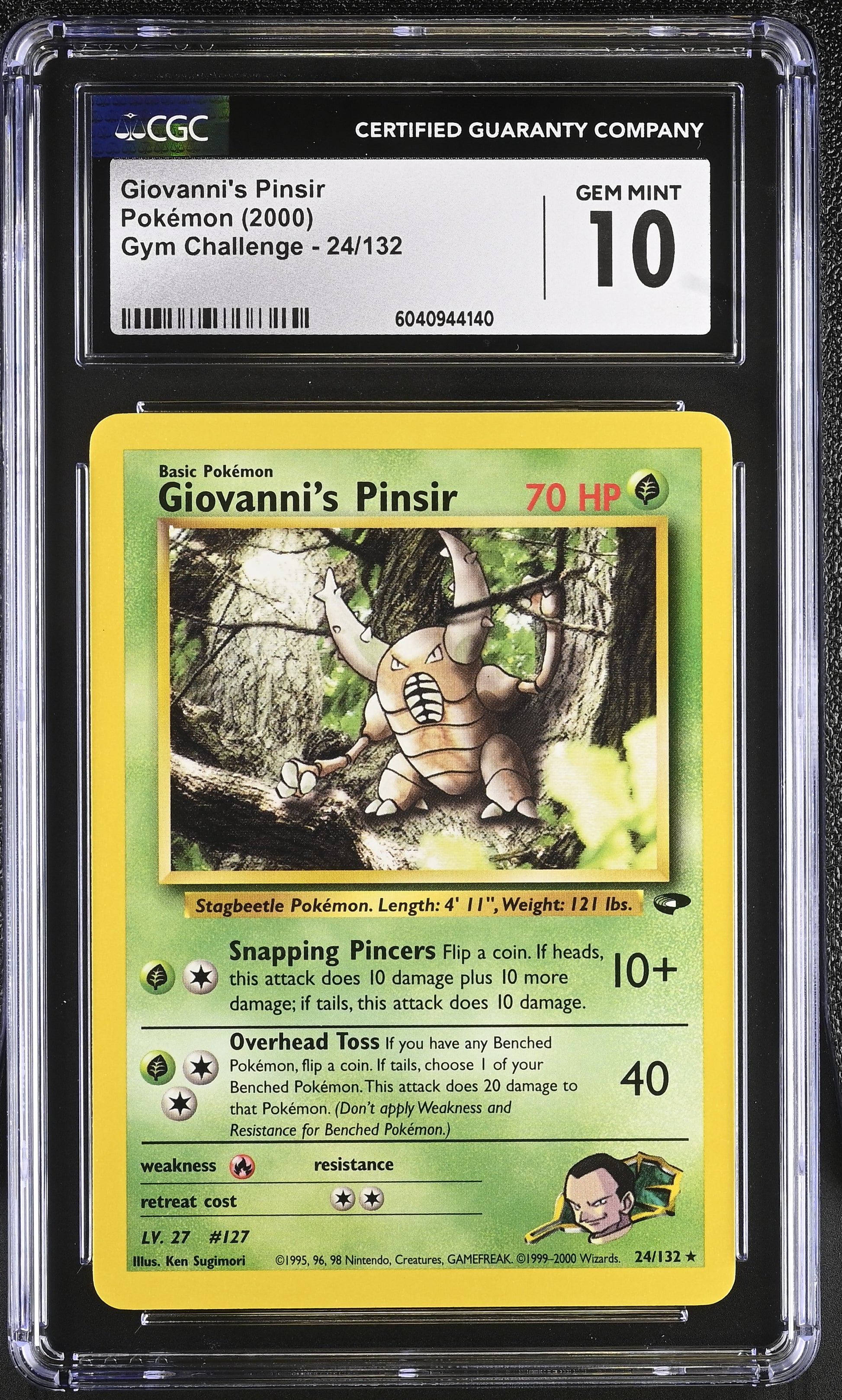 Giovanni's Pinsir 24/132 2000 Gym Challenge 10 6040944140