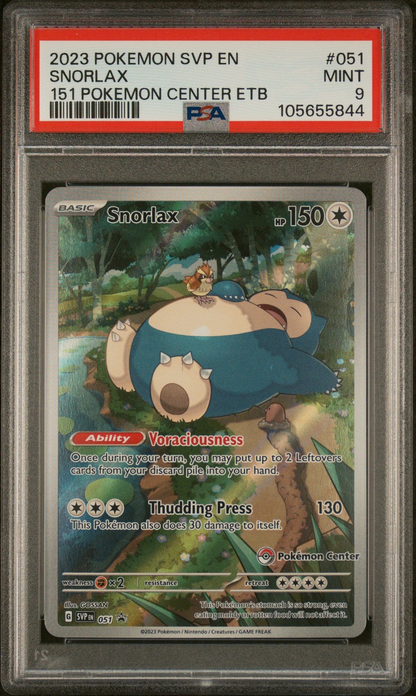 Snorlax 051 2023 Pokemon Svp En-Sv Black Star Promo PSA 9 105655844