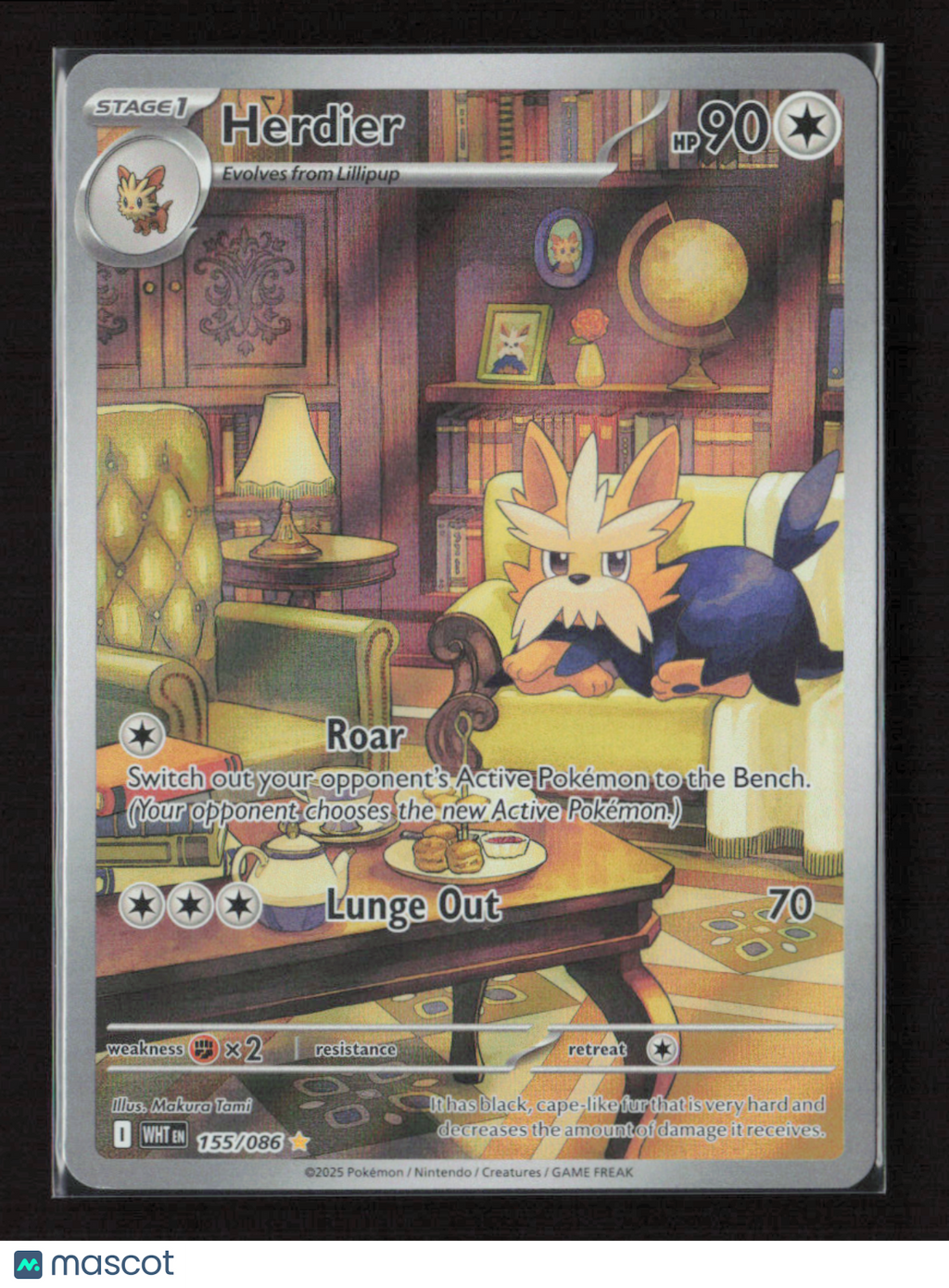 2025 Pokemon Herdier - 155/086 #155/086 Illustration Rare