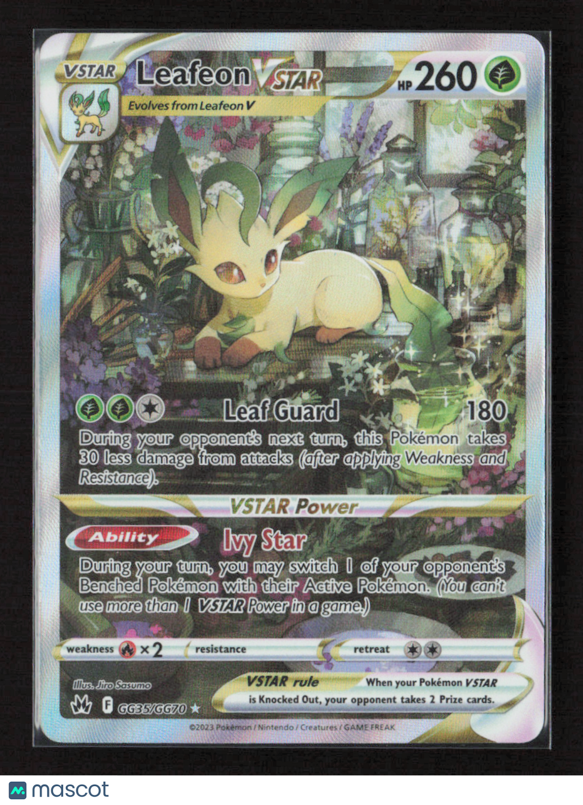 2023 Pokemon Leafeon VSTAR #GG35/GG70 Ultra Rare