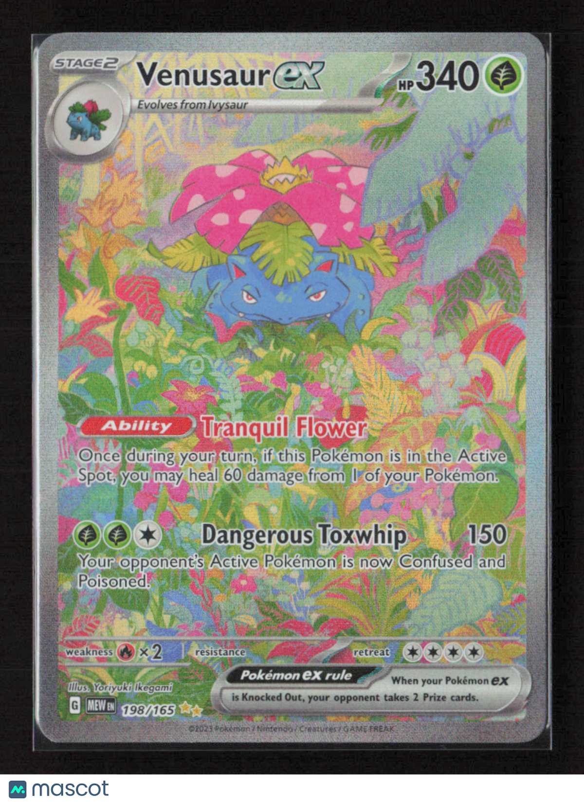 2023 Pokemon Venusaur ex - 198/165 #198/165 Special Illustration Rare