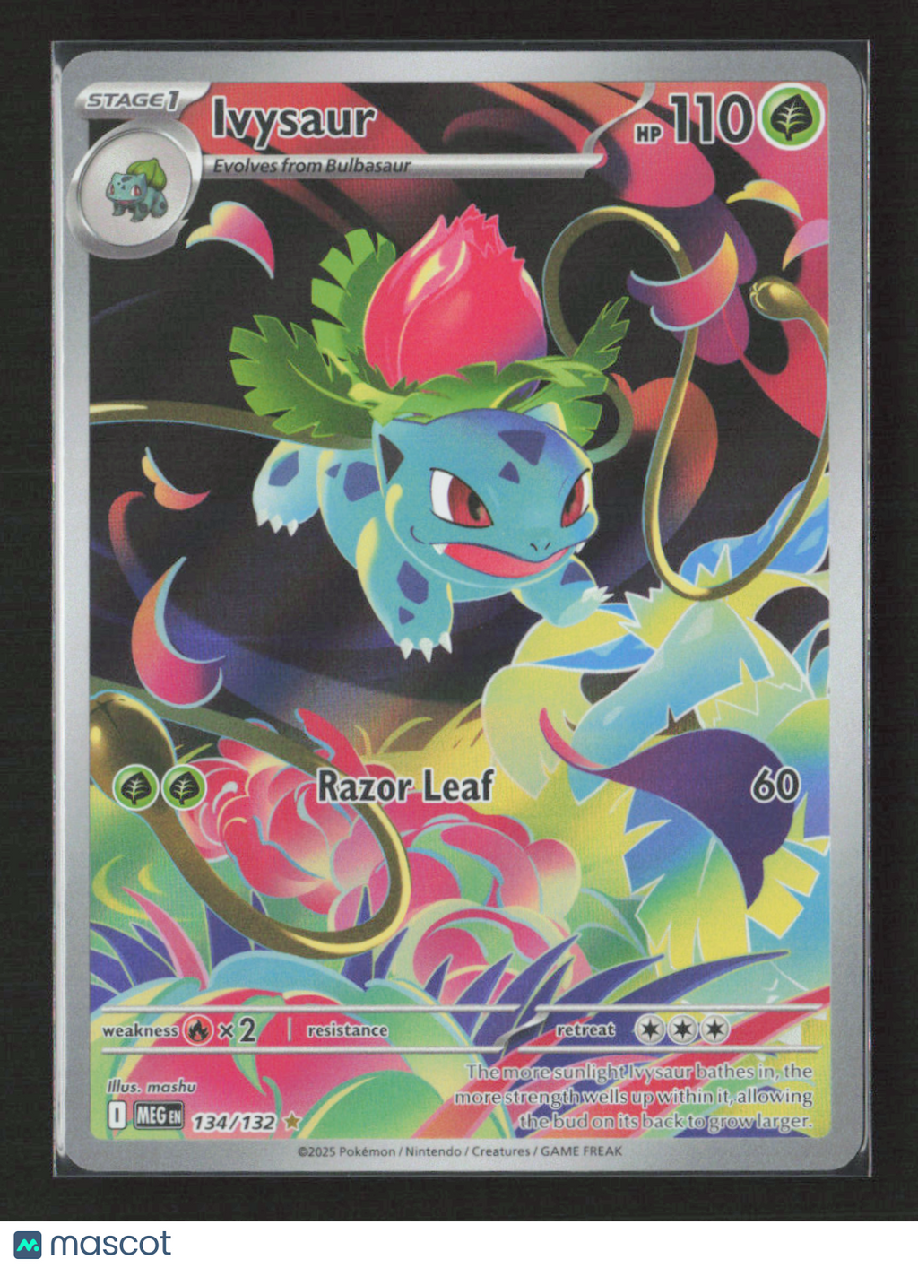 2025 Pokemon Ivysaur - 134/132 #134/132 Illustration Rare