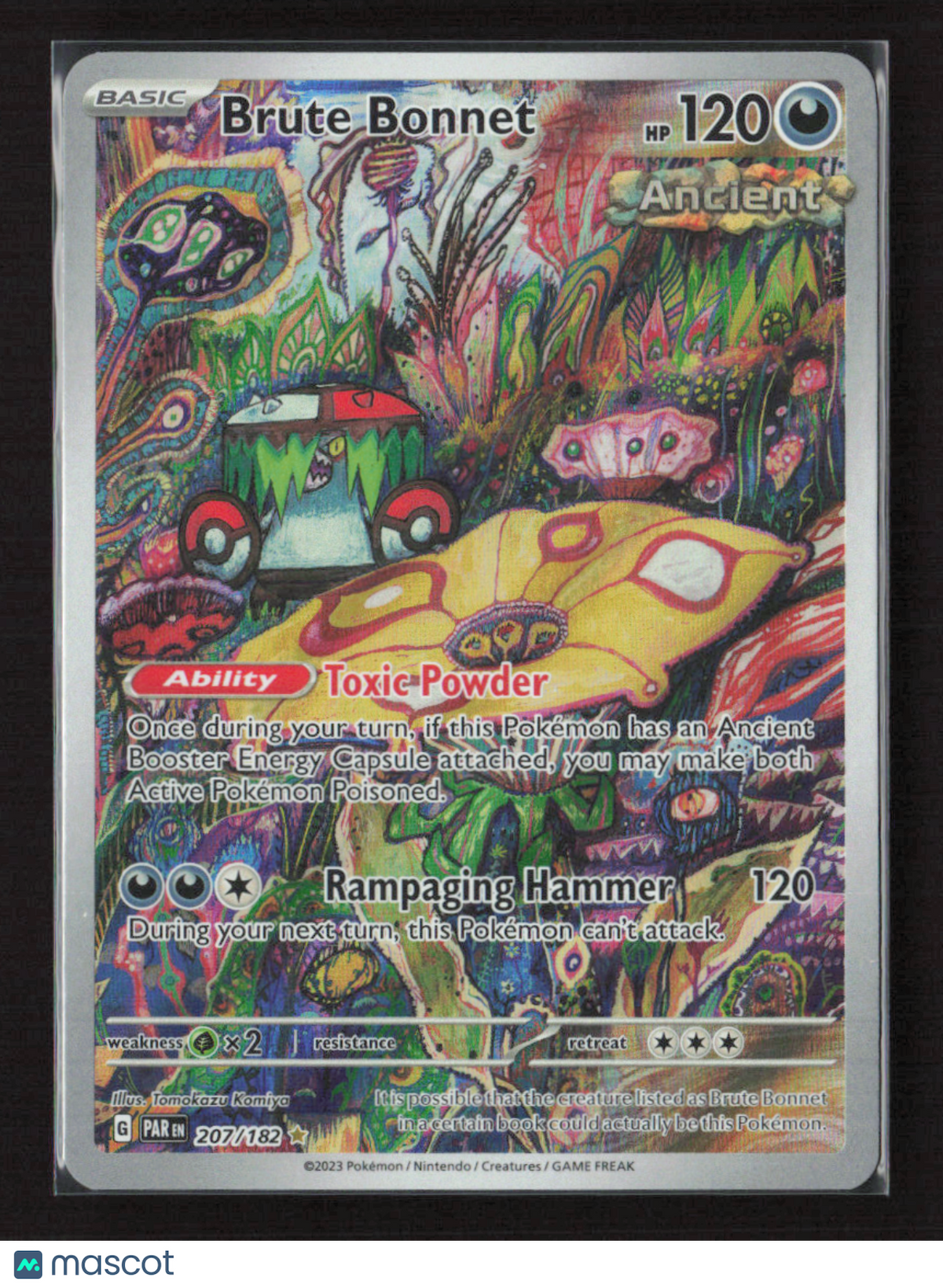 2023 Pokemon Brute Bonnet - 207/182 #207/182 Illustration Rare