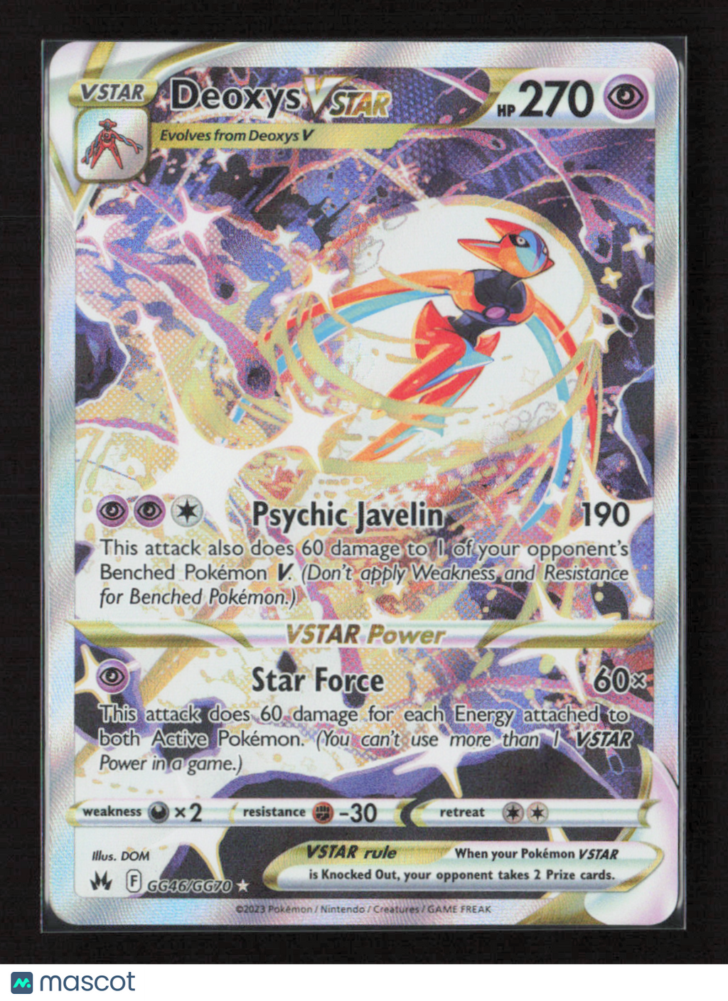 2023 Pokemon Deoxys VSTAR #GG46/GG70 Ultra Rare