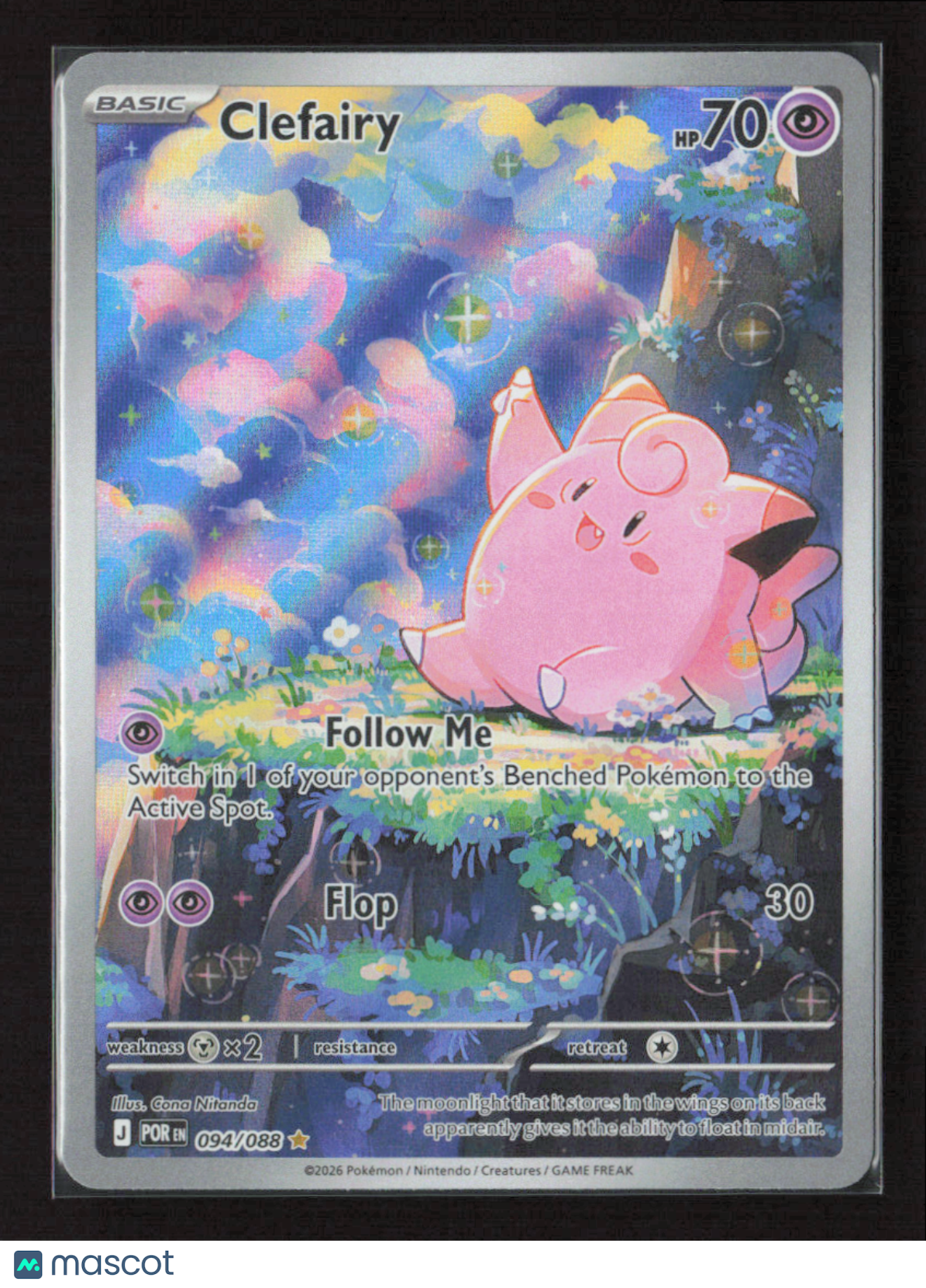 2026 Pokemon Clefairy - 094/088 #094/088 Illustration Rare