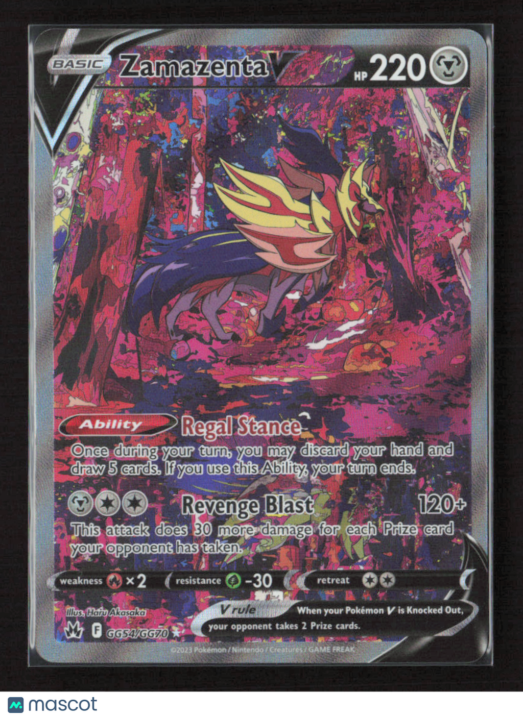 2023 Pokemon Zamazenta V #GG54/GG70 Ultra Rare