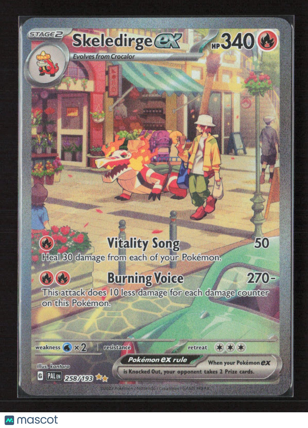 2023 Pokemon Skeledirge ex - 258/193 #258/193 Special Illustration Rare