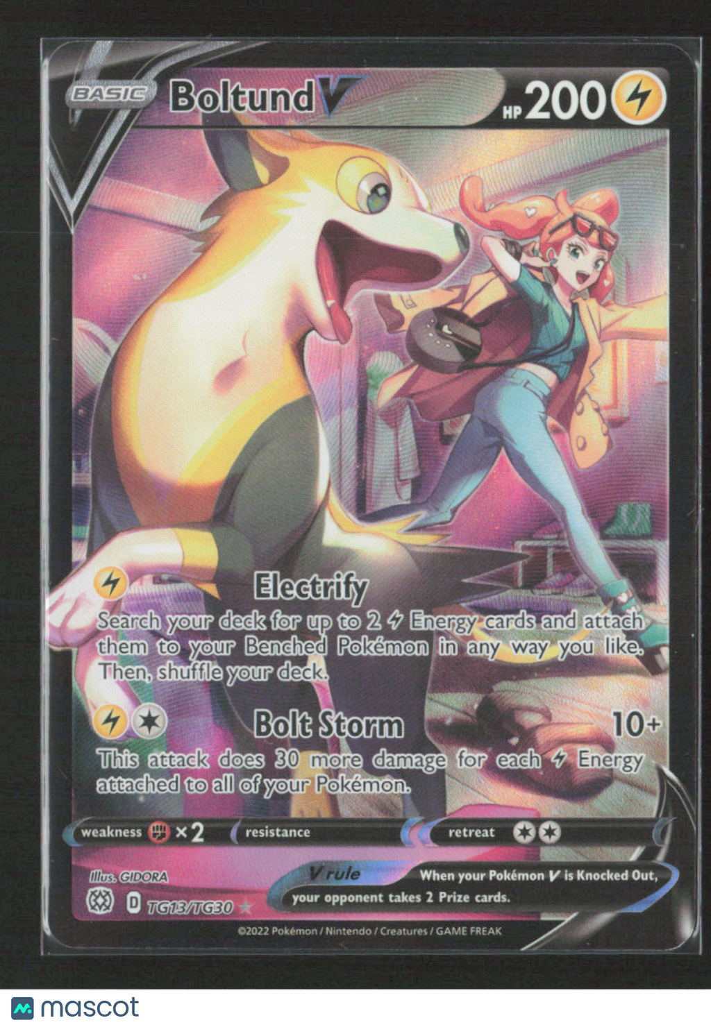 2022 Pokemon Boltund V #TG13/TG30 Ultra Rare