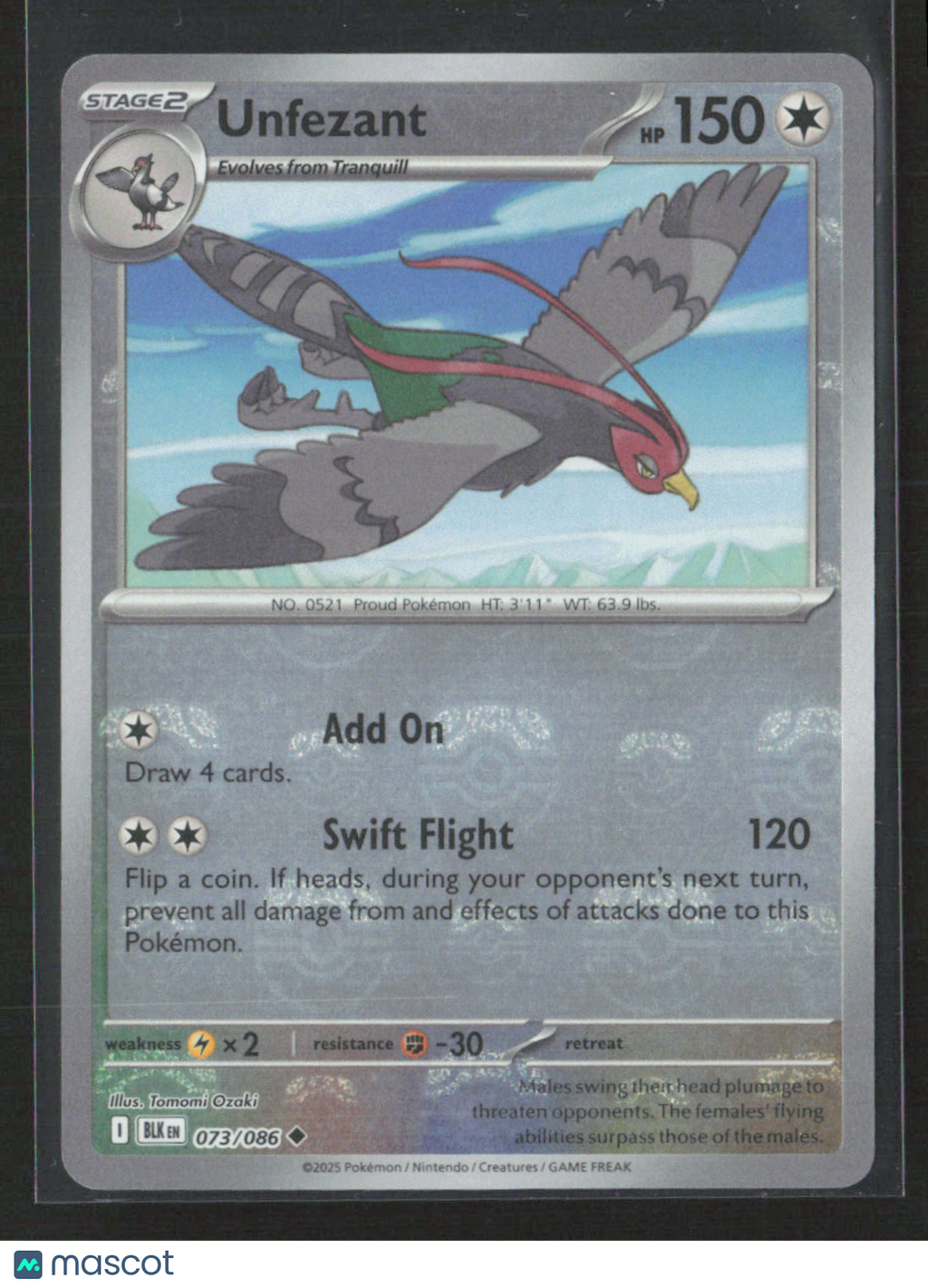 2025 Pokemon Unfezant #73/86