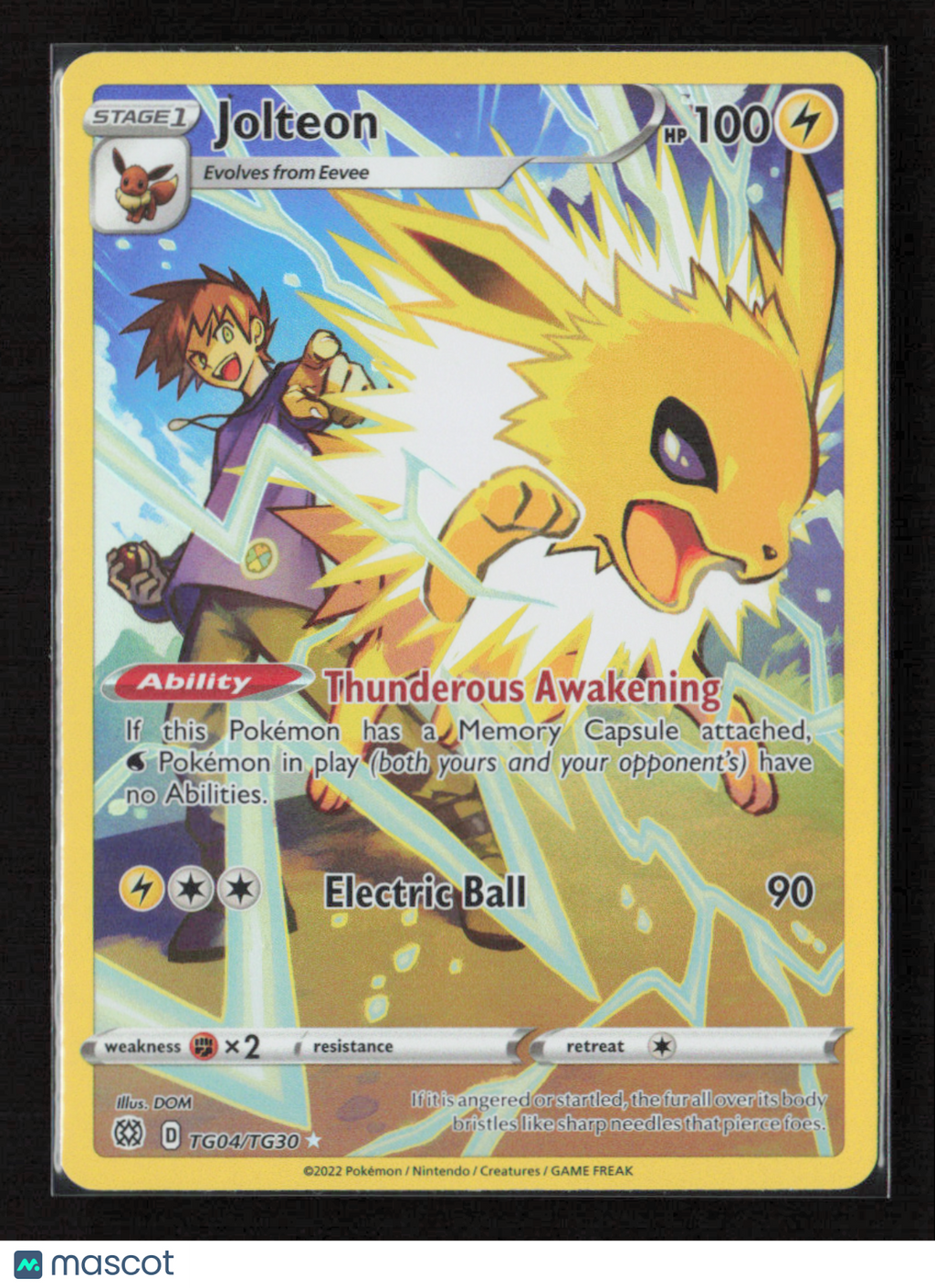 2022 Pokemon Jolteon #TG04/TG30 Ultra Rare