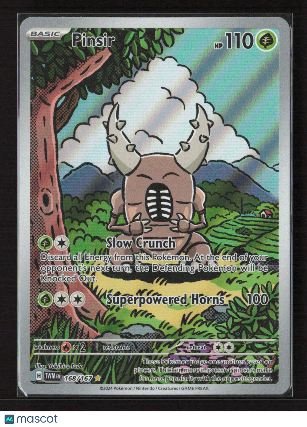2024 Pokemon Pinsir - 168/167 #168/167 Illustration Rare
