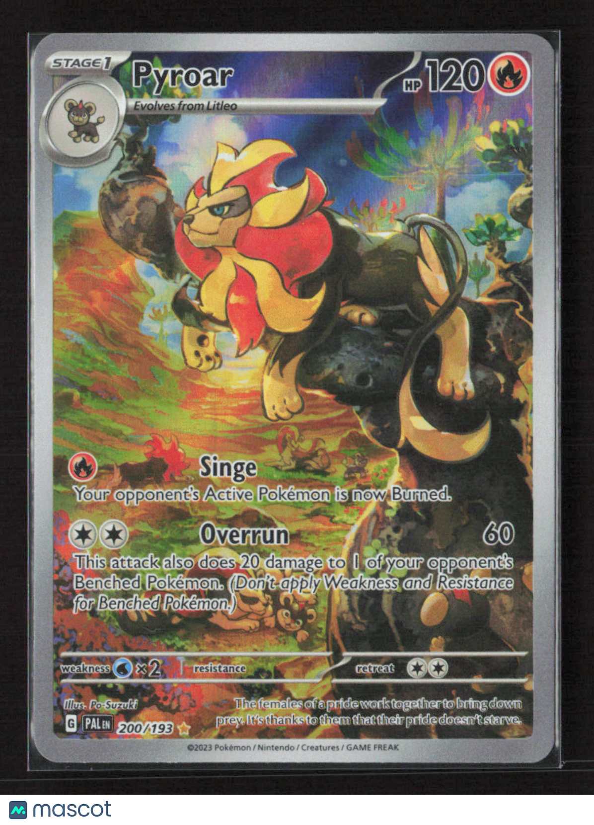 2023 Pokemon Pyroar - 200/193 #200/193 Illustration Rare