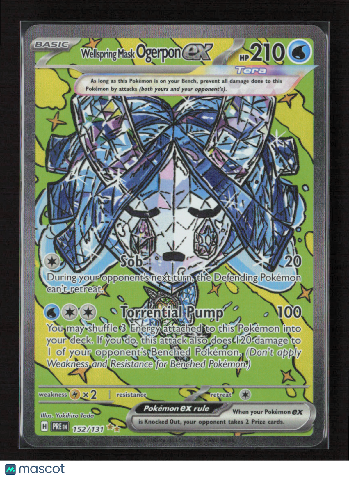 2025 Pokemon Wellspring Mask Ogerpon ex - 152/131 #152/131 Special Illustration Rare