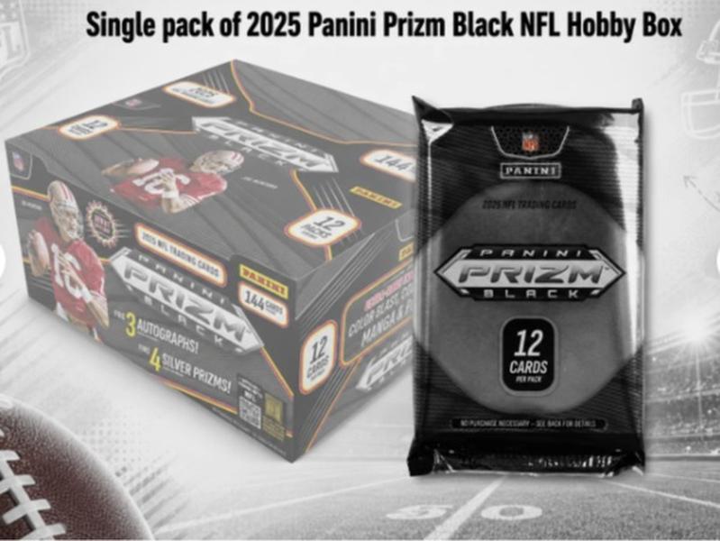2025 Prizm Black Football Hobby Pack
