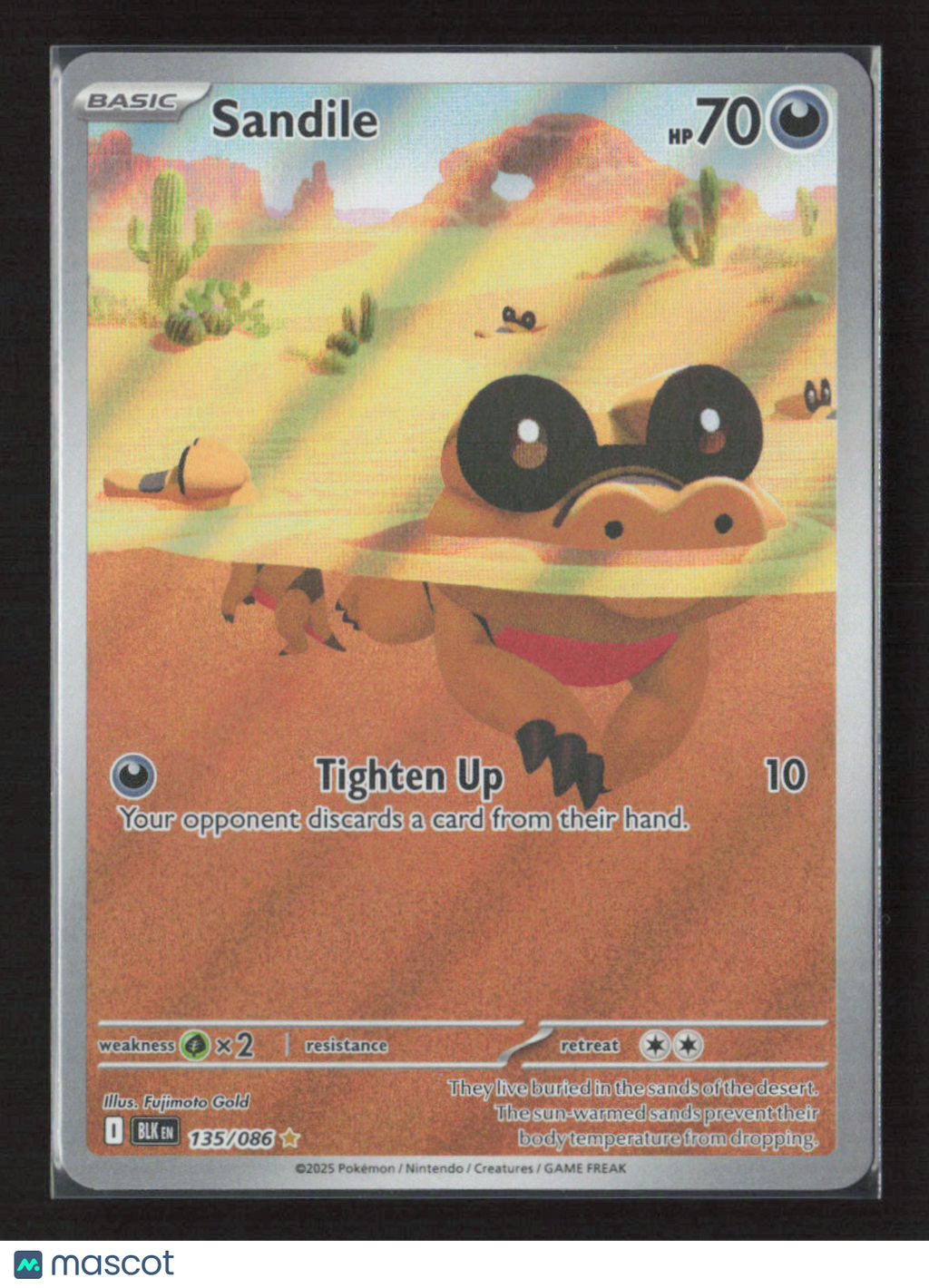 2025 Pokemon Sandile - 135/086 #135/086 Illustration Rare