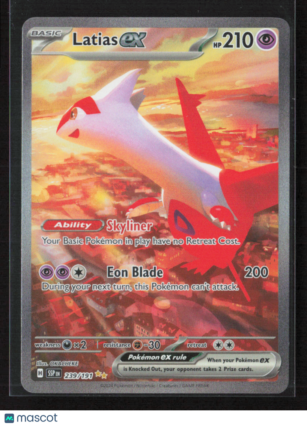 2024 Pokemon Latias ex - 239/191 #239/191 Special Illustration Rare