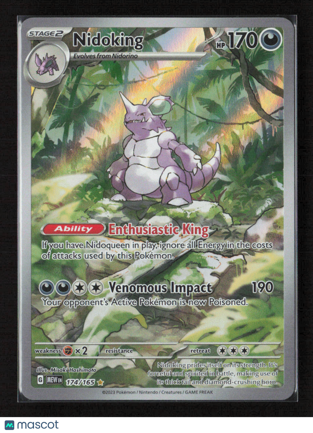 2023 Pokemon Nidoking - 174/165 #174/165 Illustration Rare