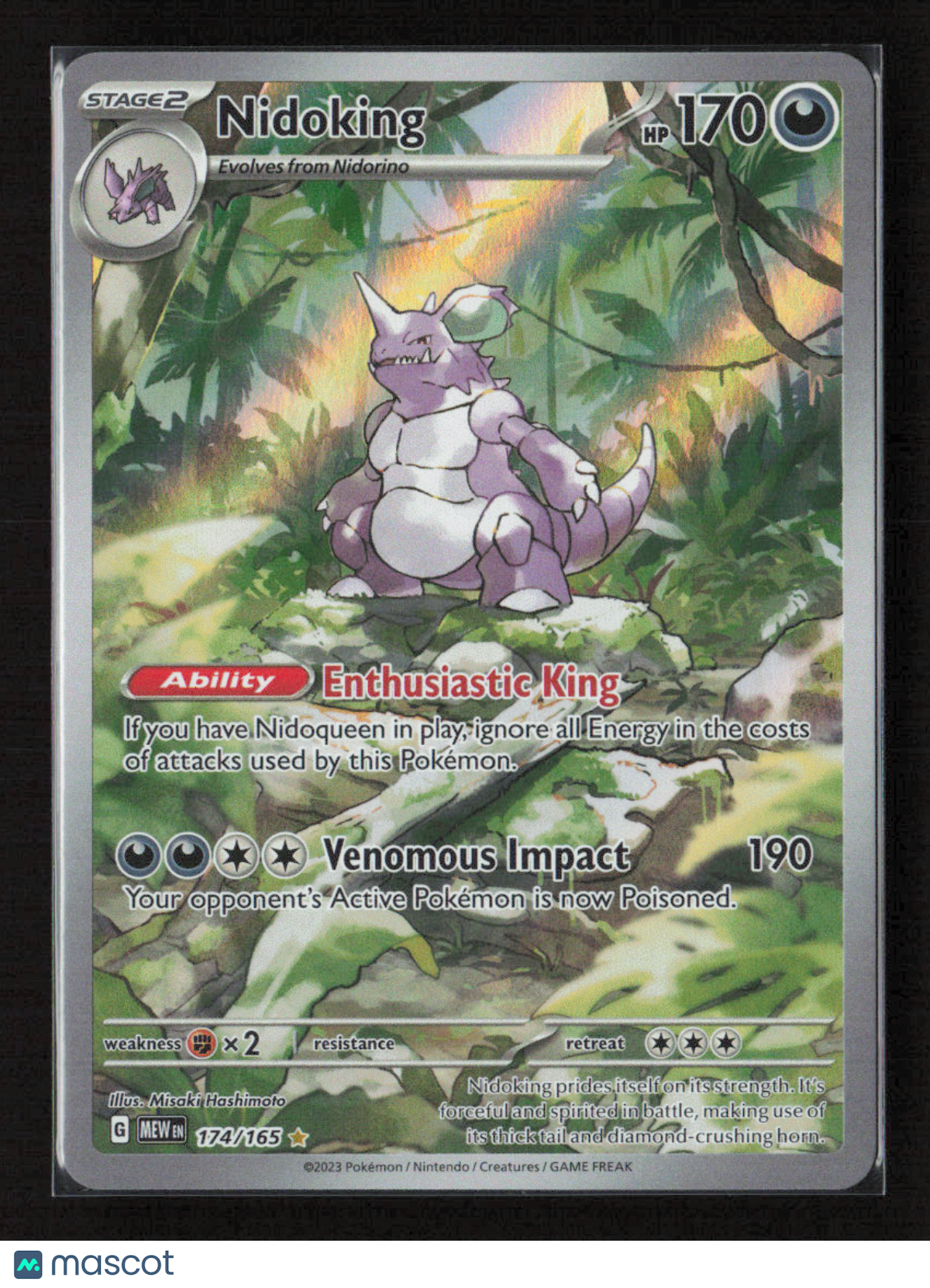 2023 Pokemon Nidoking - 174/165 #174/165 Illustration Rare