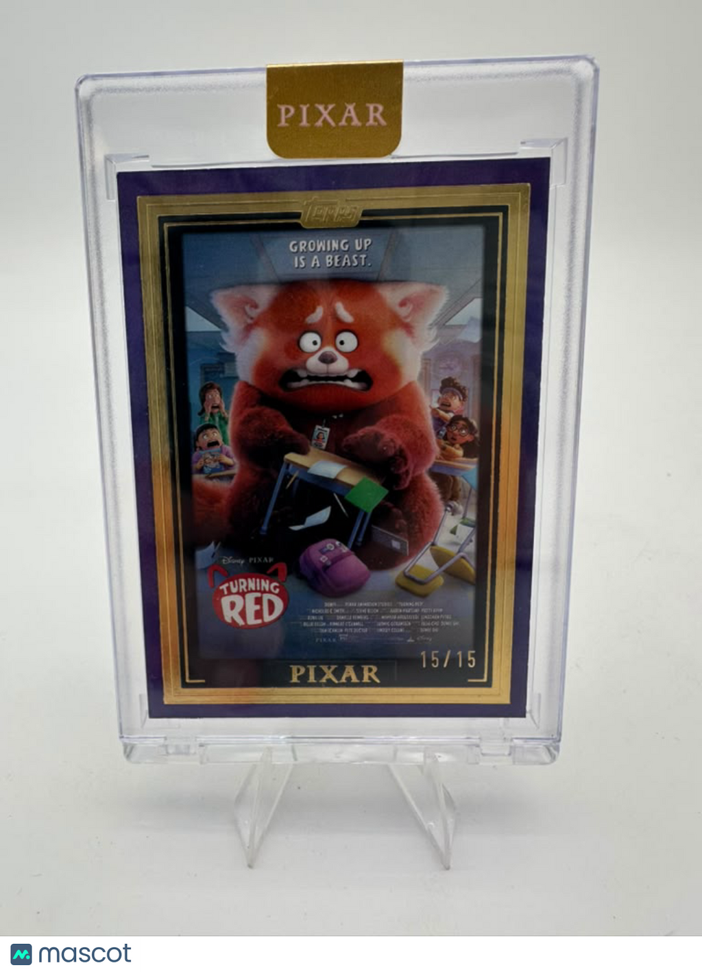2025 Topps Pixar Gold Wall Art Turning Red #WA-25 Purple 15/15