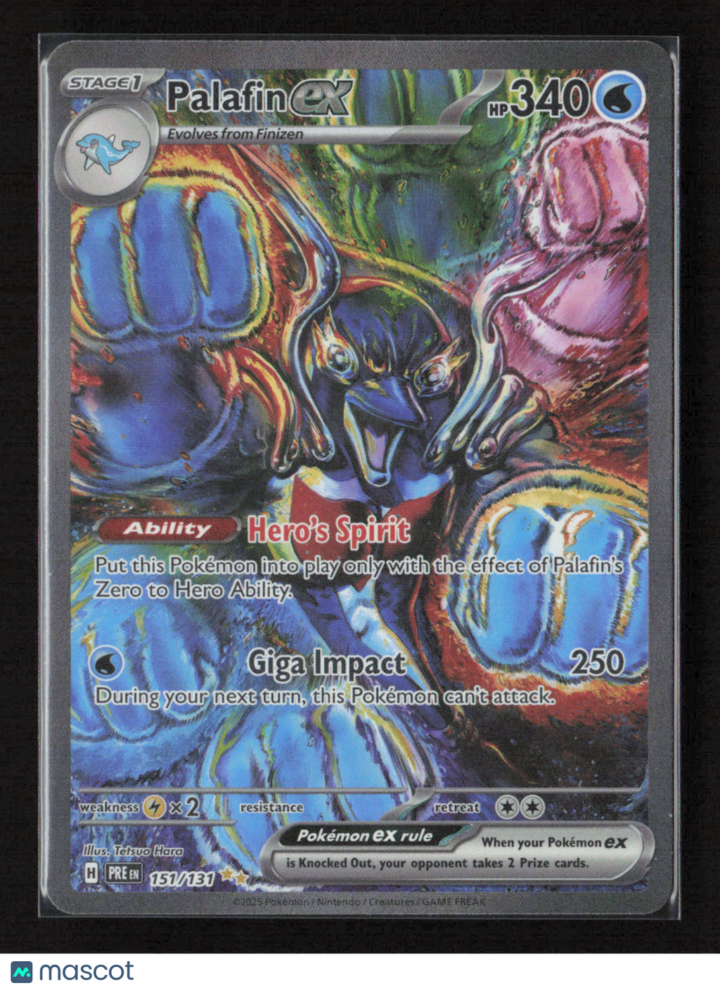 2025 Pokemon Palafin ex #151/131 Special Illustration Rare