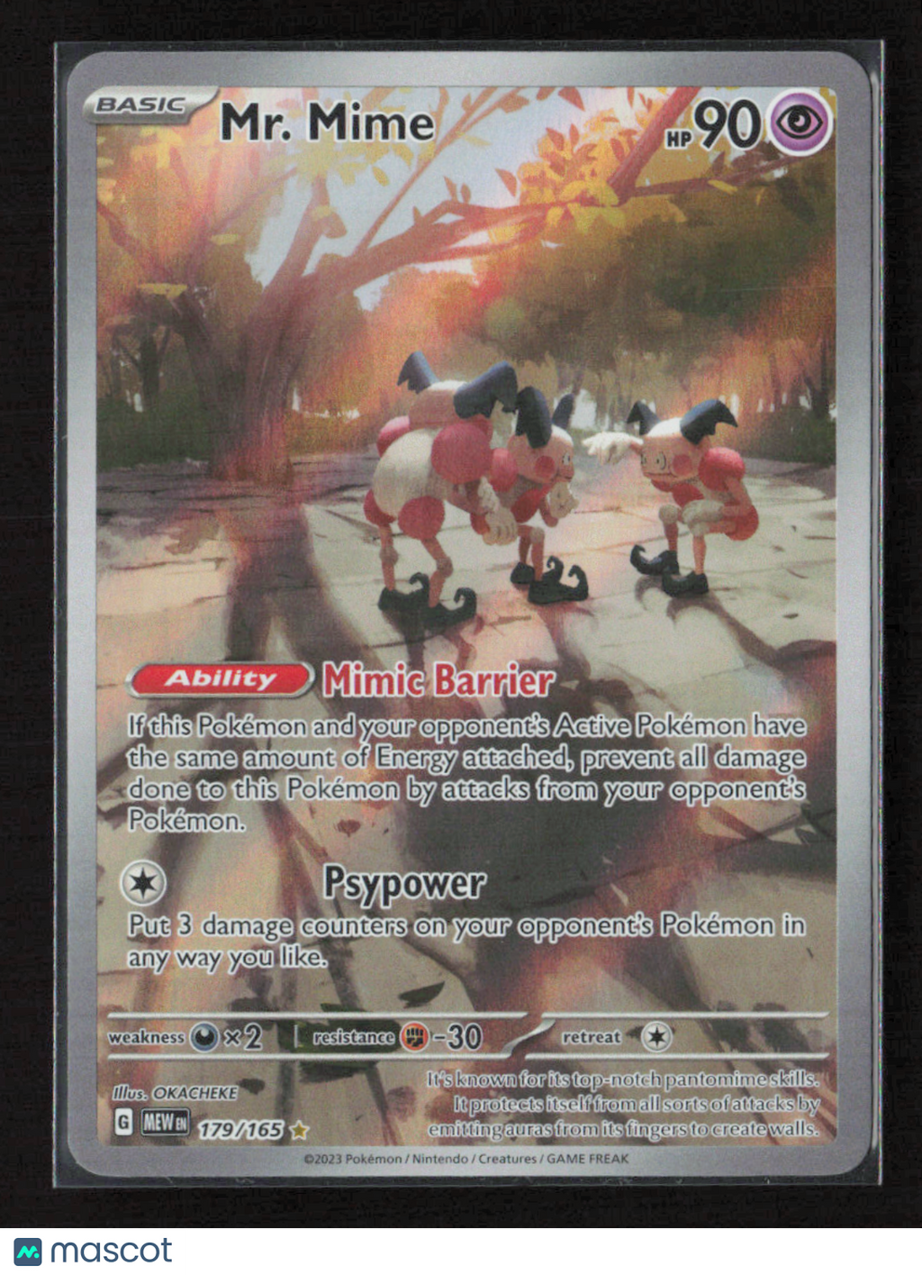 2023 Pokemon Mr. Mime - 179/165 #179/165 Illustration Rare
