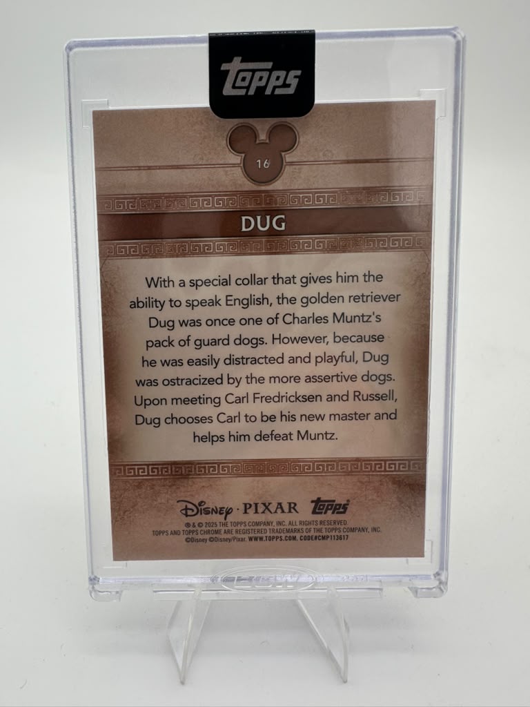 2025 Topps Chrome Disney Minted Dug #16 Bronze 052/100