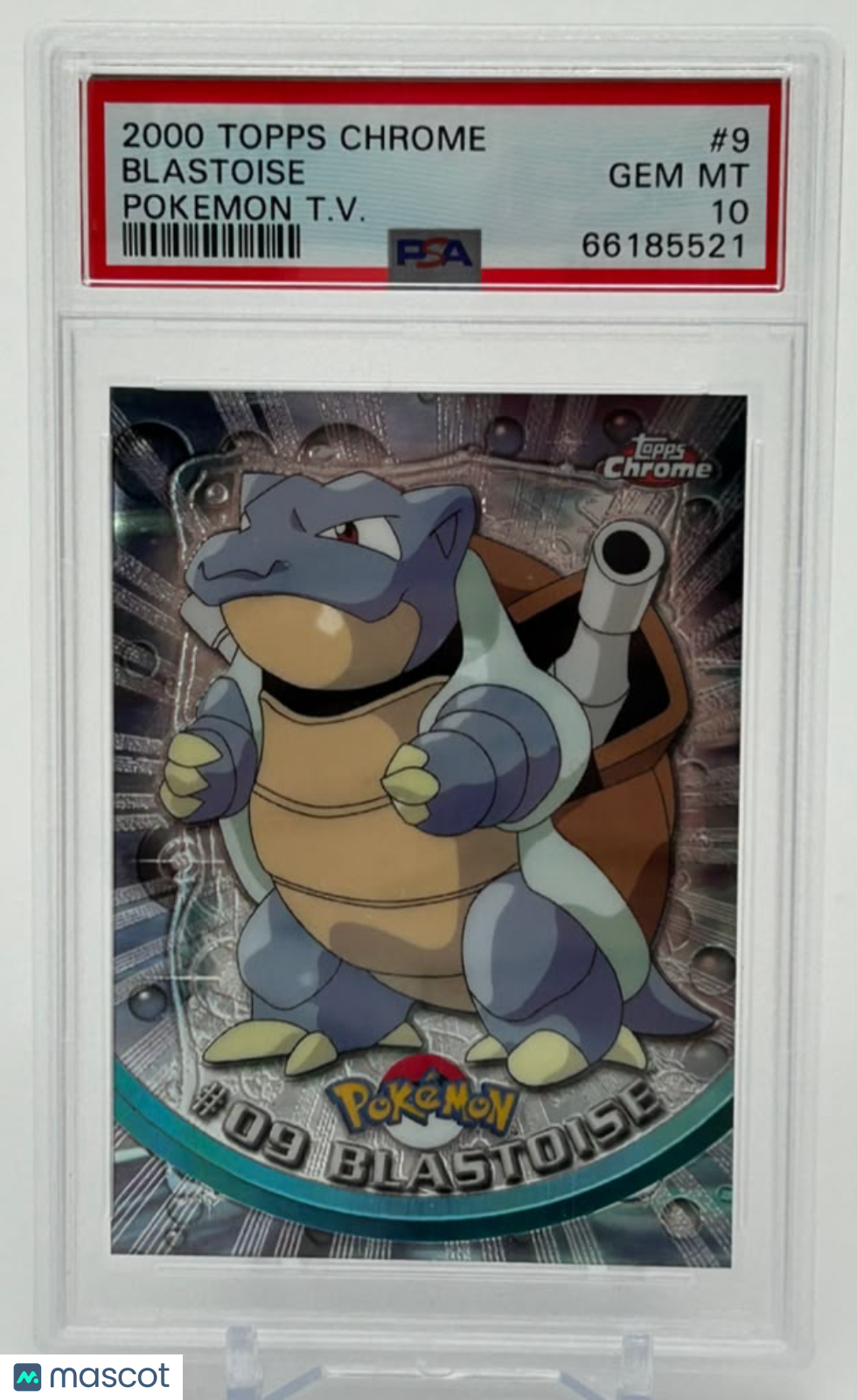 2000 Topps Chrome Pokemon T.V. Blastoise #9 PSA 10
