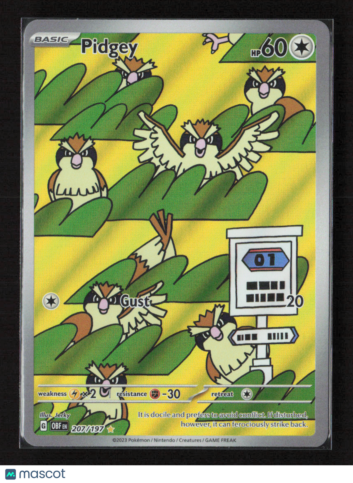 2023 Pokemon Pidgey - 207/197 #207/197 Illustration Rare