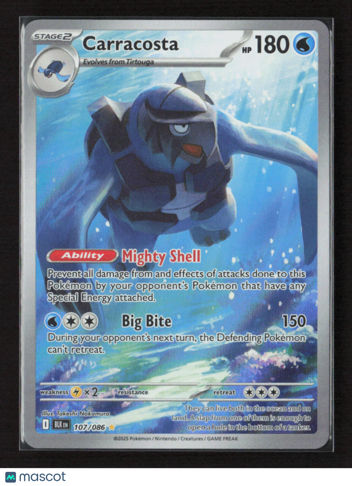 2025 Pokemon Carracosta - 107/086 #107/086 Illustration Rare