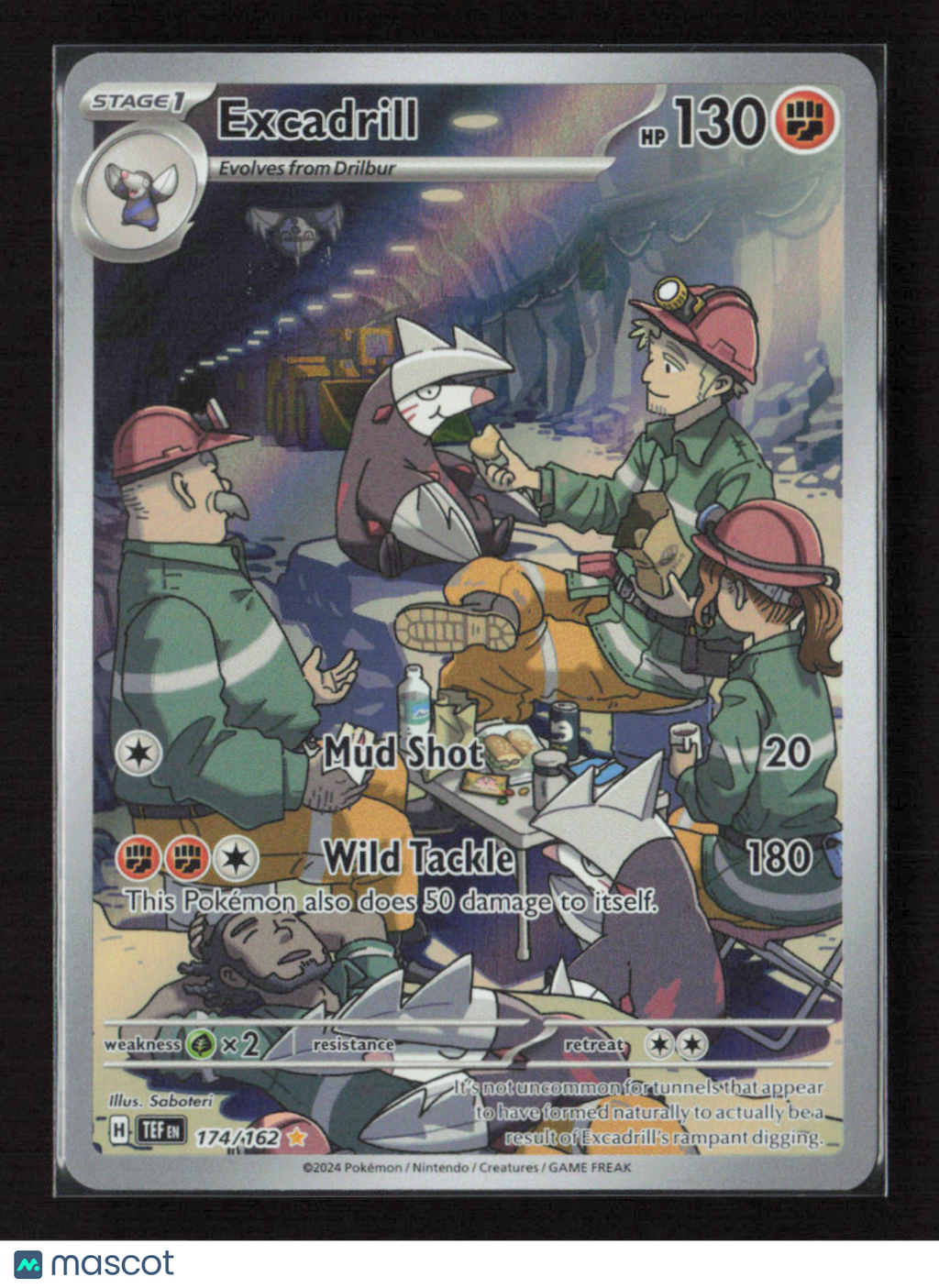 2024 Pokemon Excadrill - 174/162 #174/162 Illustration Rare