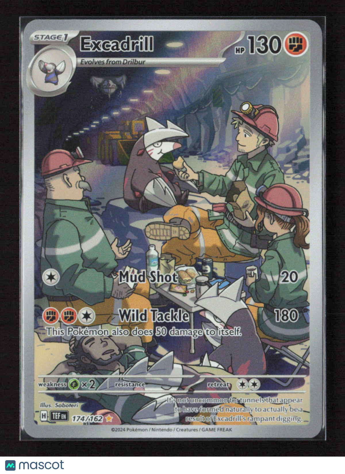 2024 Pokemon Excadrill - 174/162 #174/162 Illustration Rare